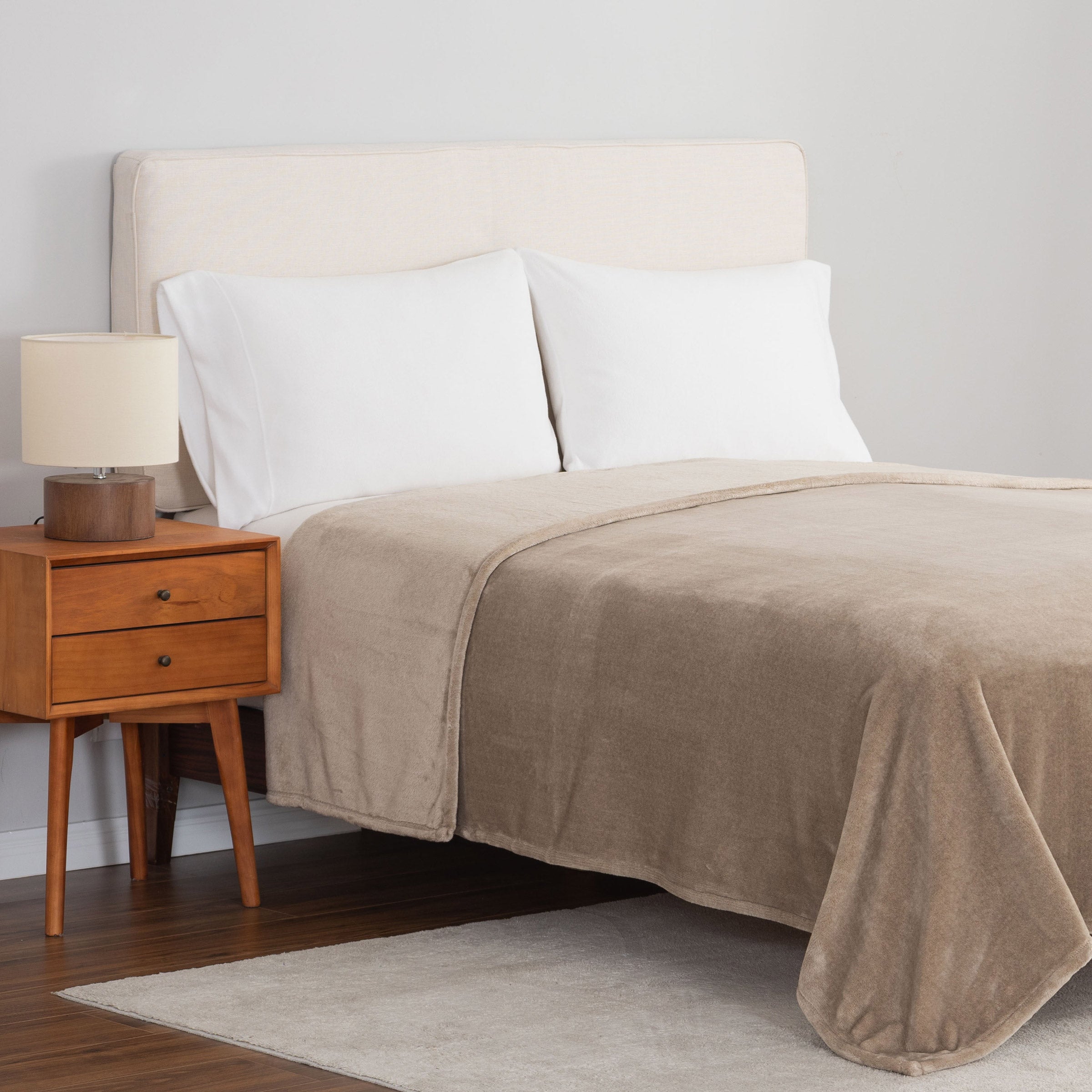 Berkshire Extra Plush Blanket- Beige king size