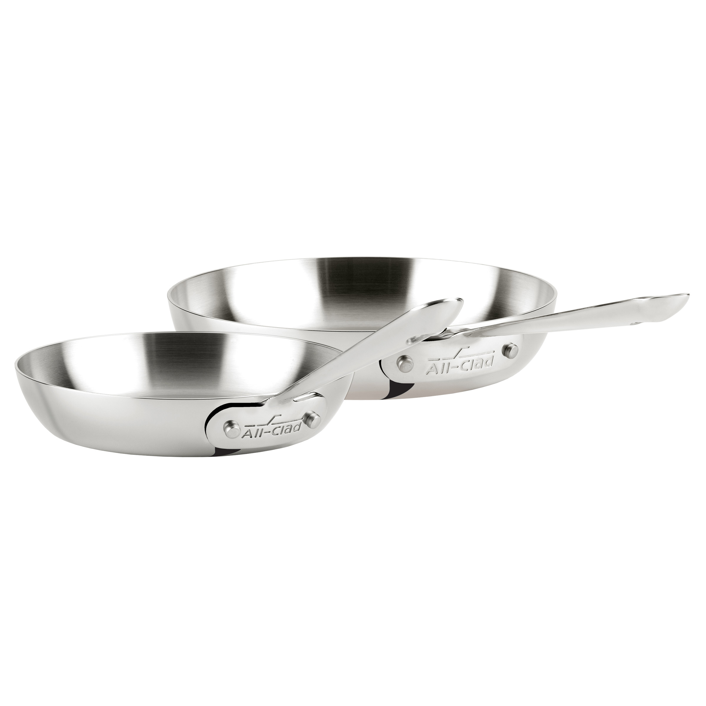 All-Clad D3 Stainless Steel 3-ply Skillet Set, 2-pieces