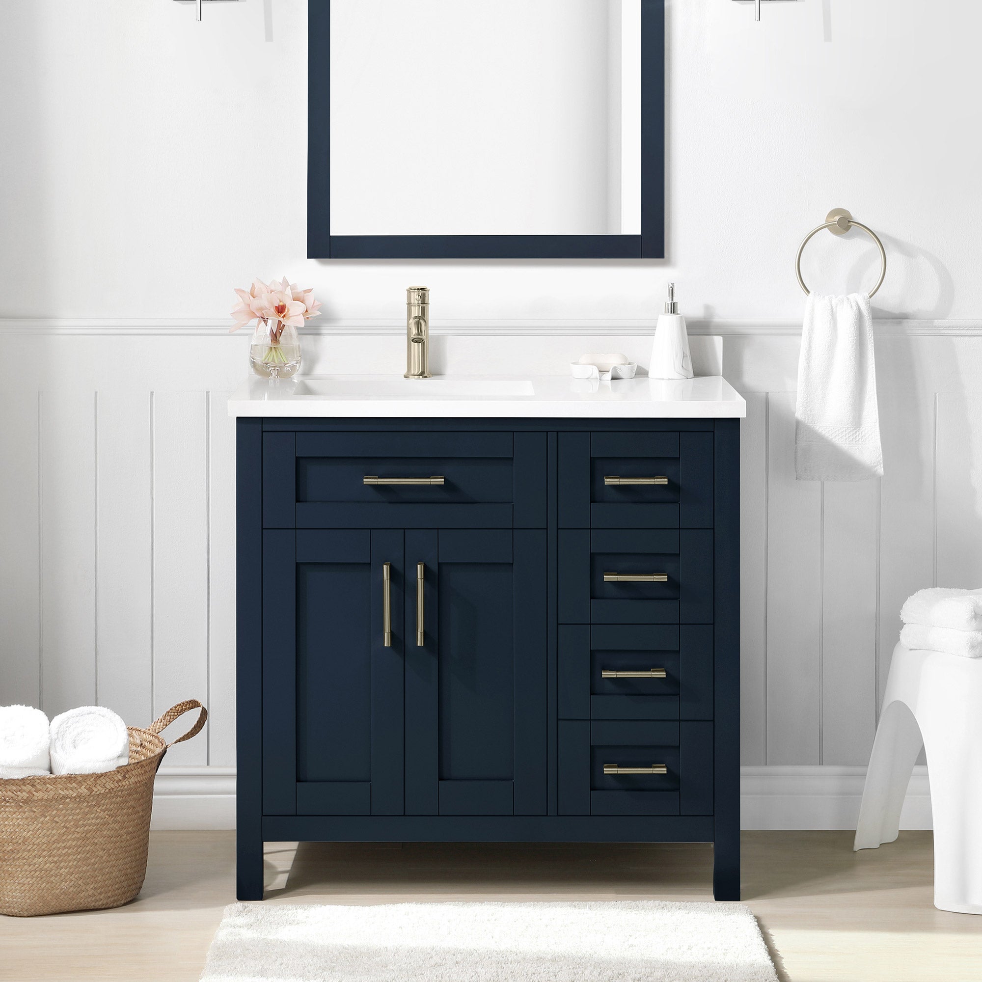 OVE Decors Lakeview Bath Vanity in Blue | Costco