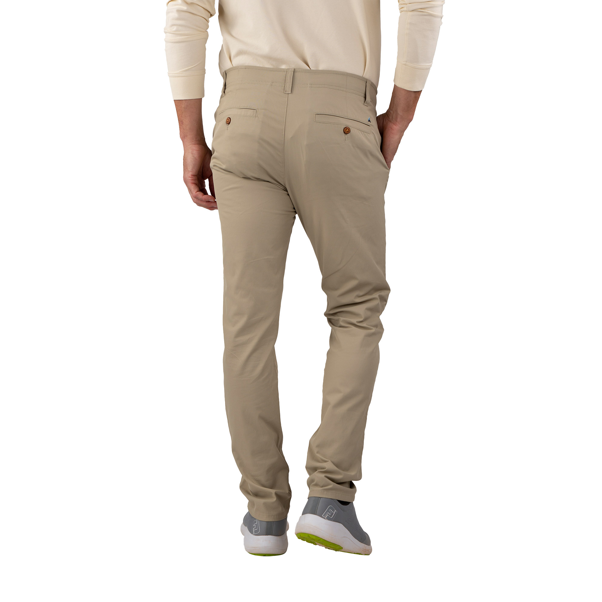 新品未使用 HIGH WAIST CHINO PANTS Tailor Vintage Chino Pants - Stretch Cotton Nylon with Airotec