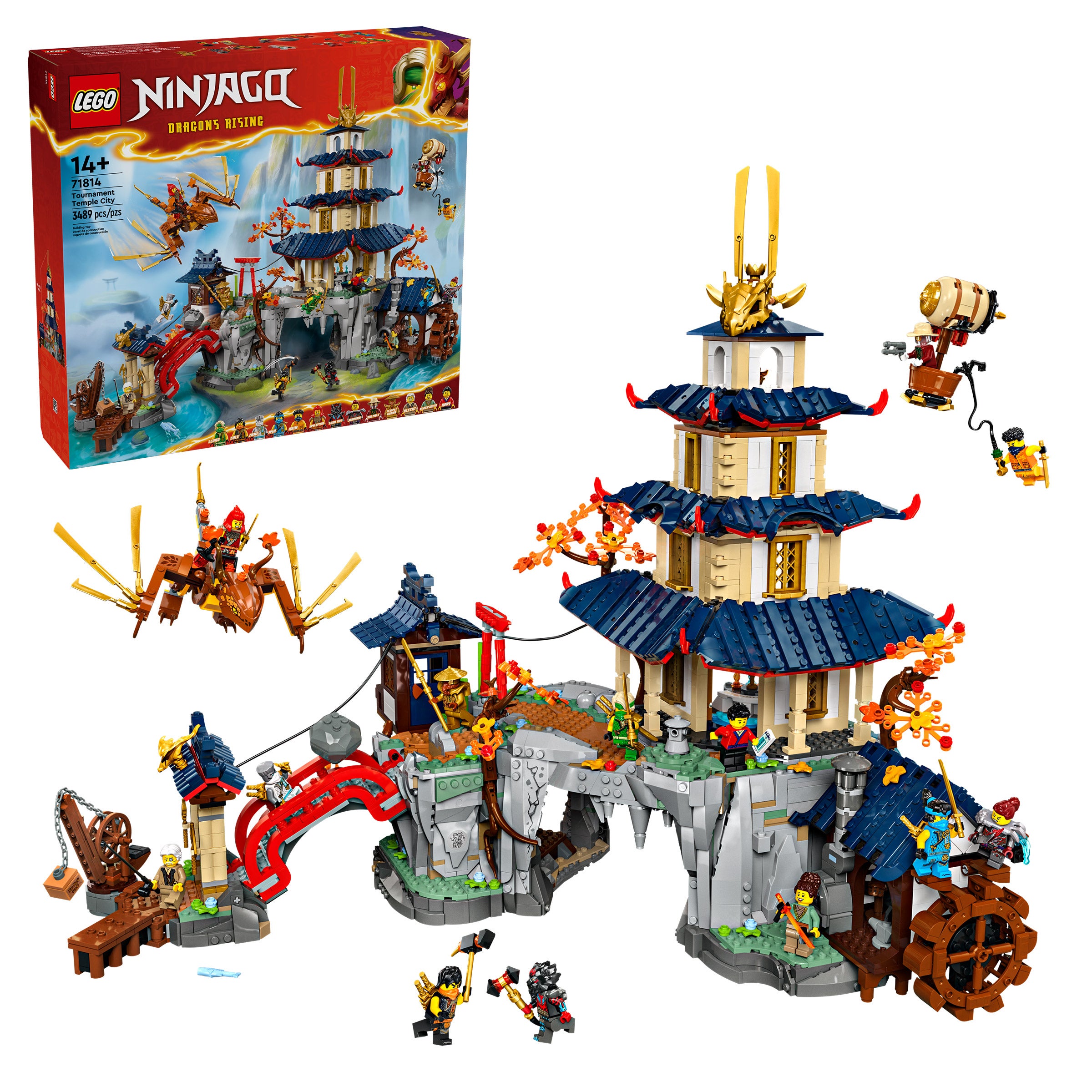 LEGO NINJAGO Tournament Temple City 71814 with Bonus LEGO Creator