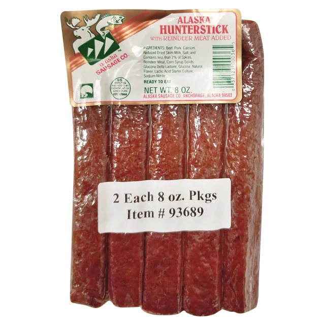 Alaska Sausage Company Alaska Hunterstick, 8 oz, 2-count