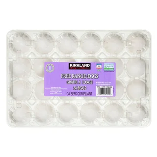Kirkland Signature Free Range Large Eggs Usda Grade A, 24-count
