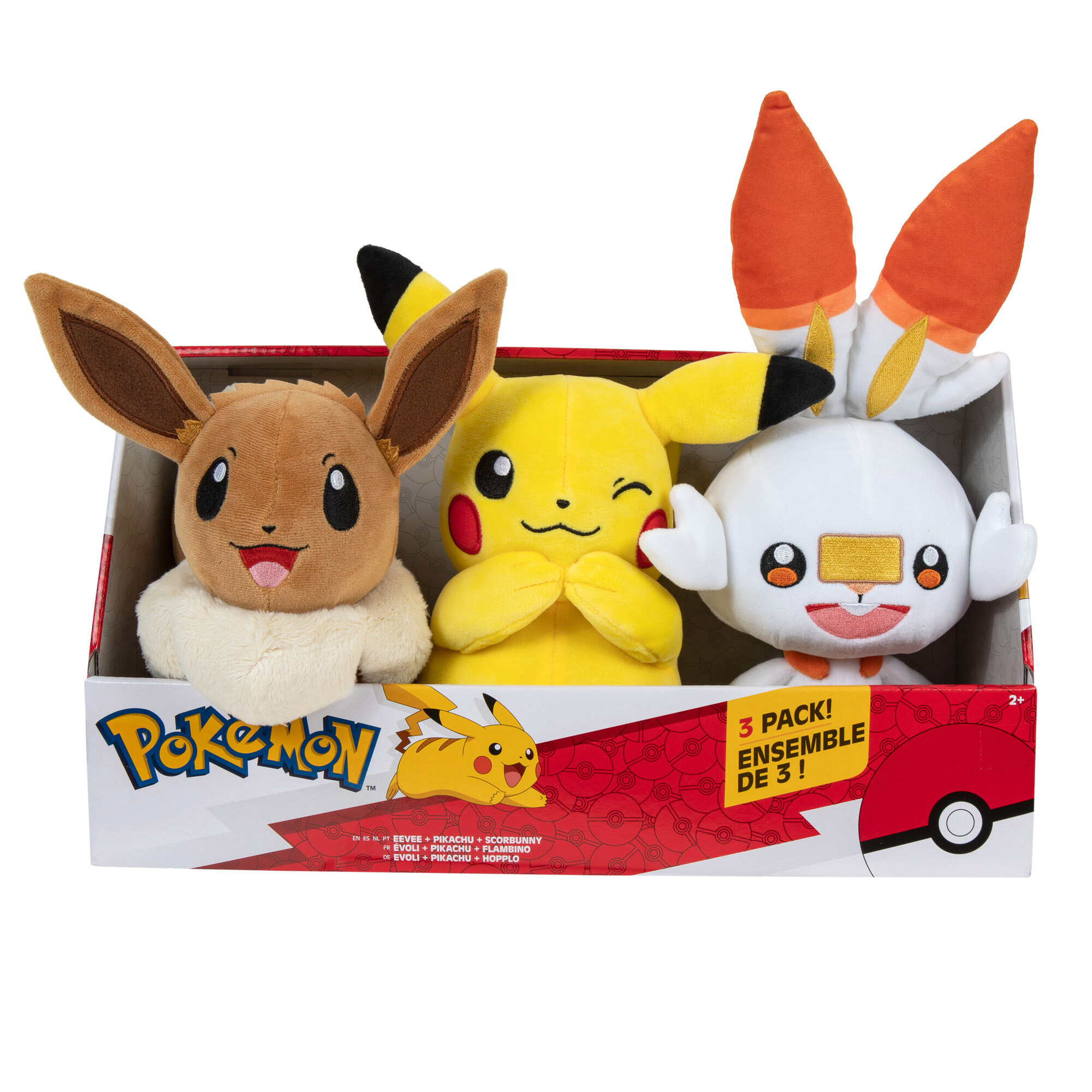 Pokémon 8-inch Plush 3-Pack | Costco