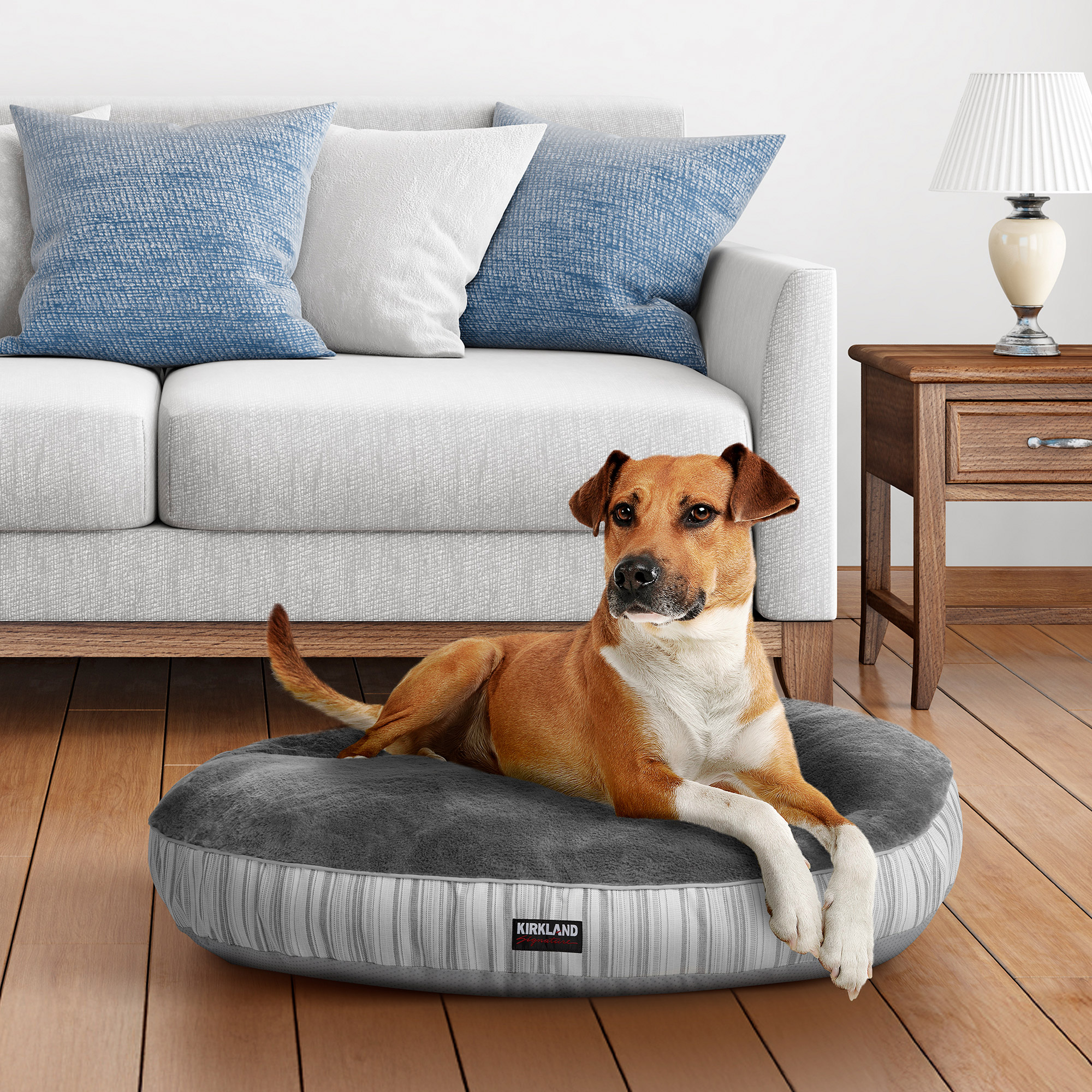 Dog Bed Large Bean Bag Costco Kirkland Signature 42” Round Pet Bed