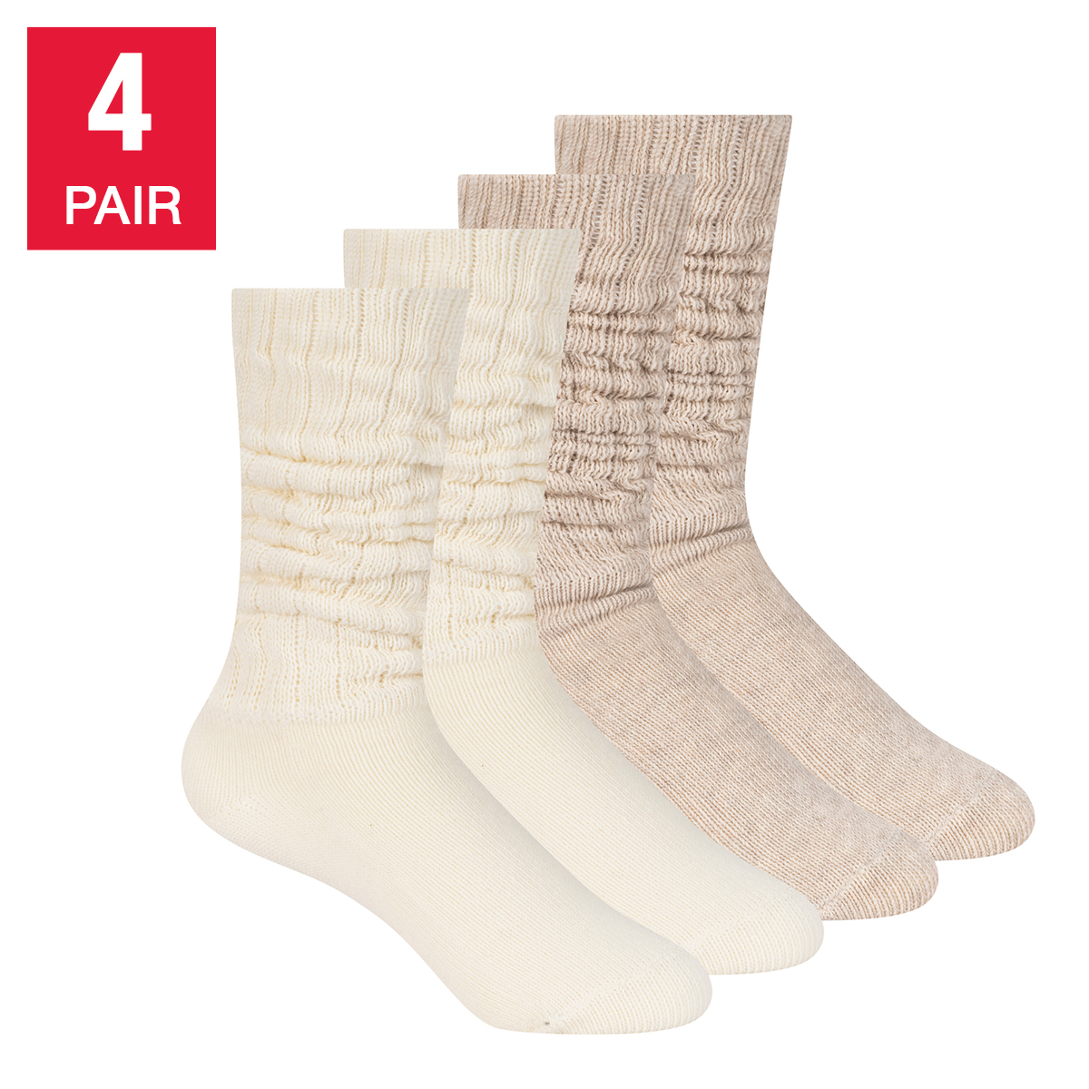 Scotch & Soda Womens Slouch Socks, 4-pair