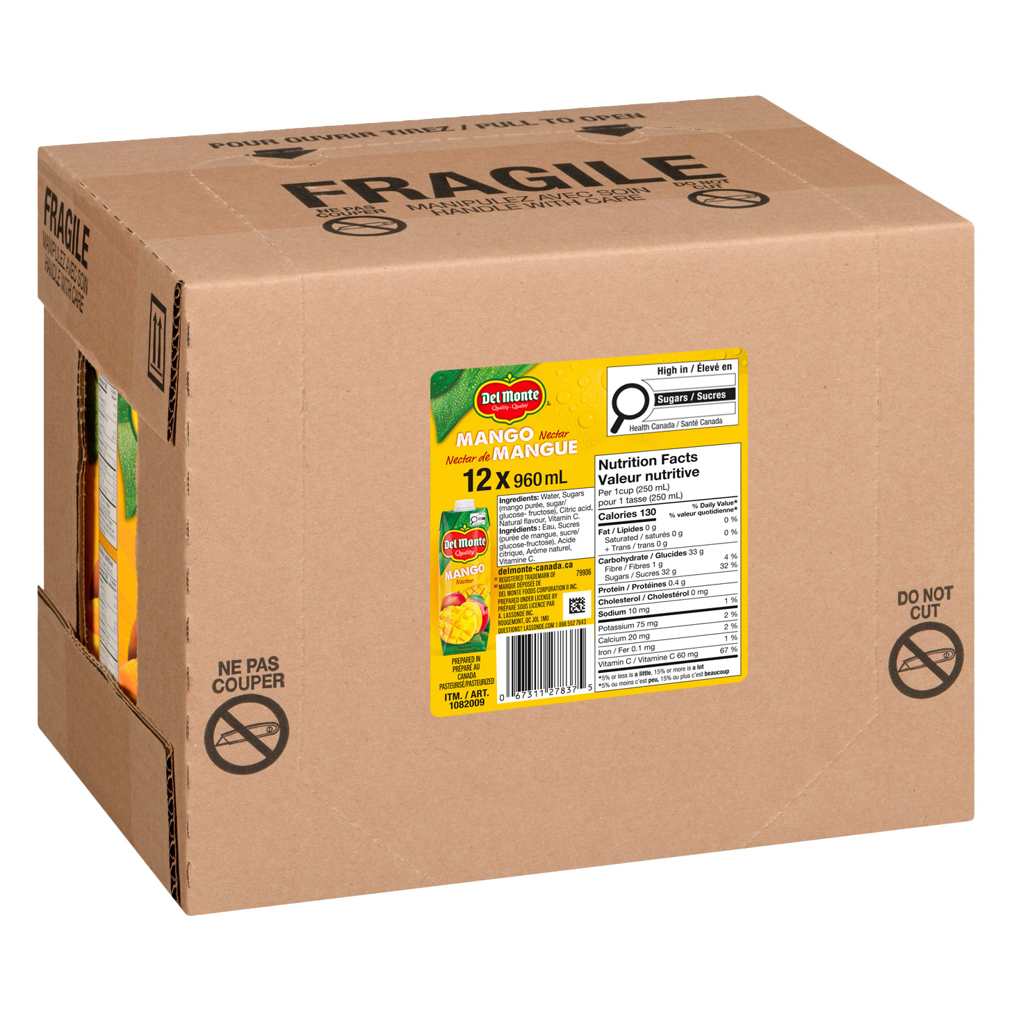 Del Monte Mango Nectar 12 × 960 mL