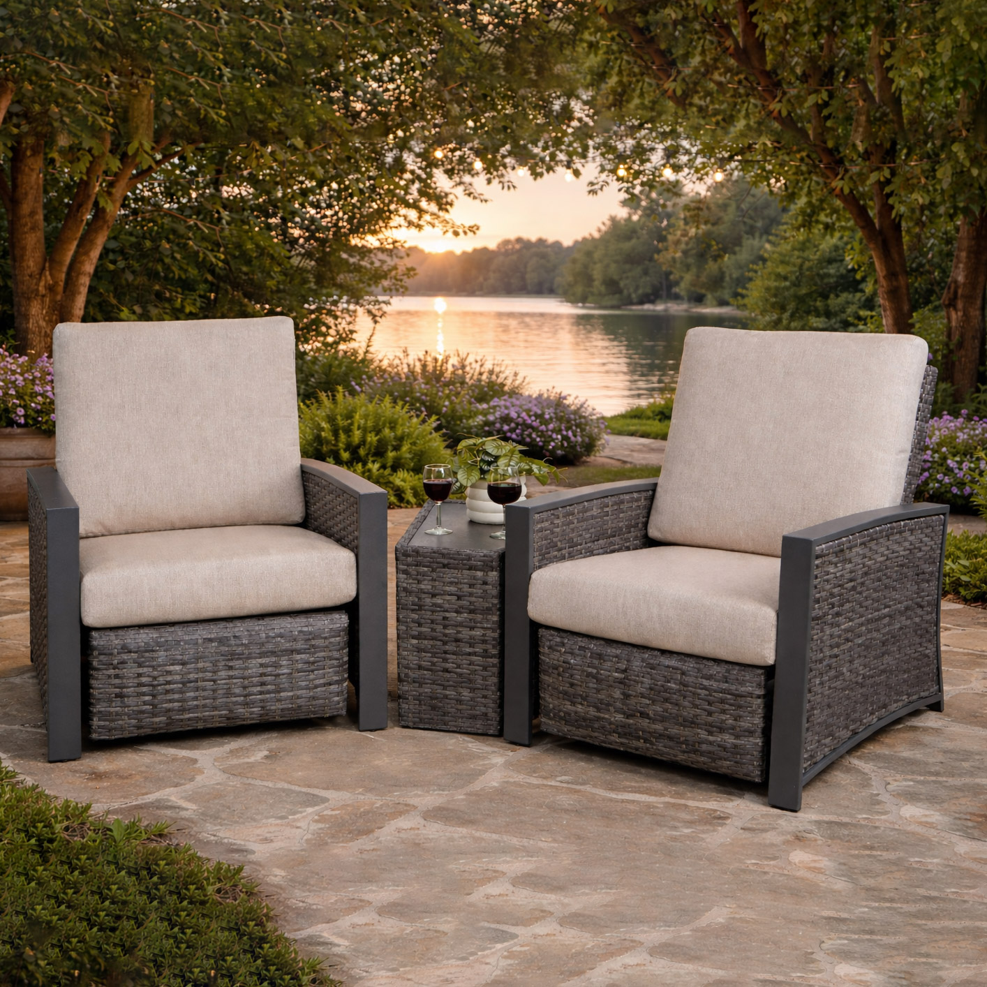 Yorktown 3-piece Patio Conversation Set | Costco
