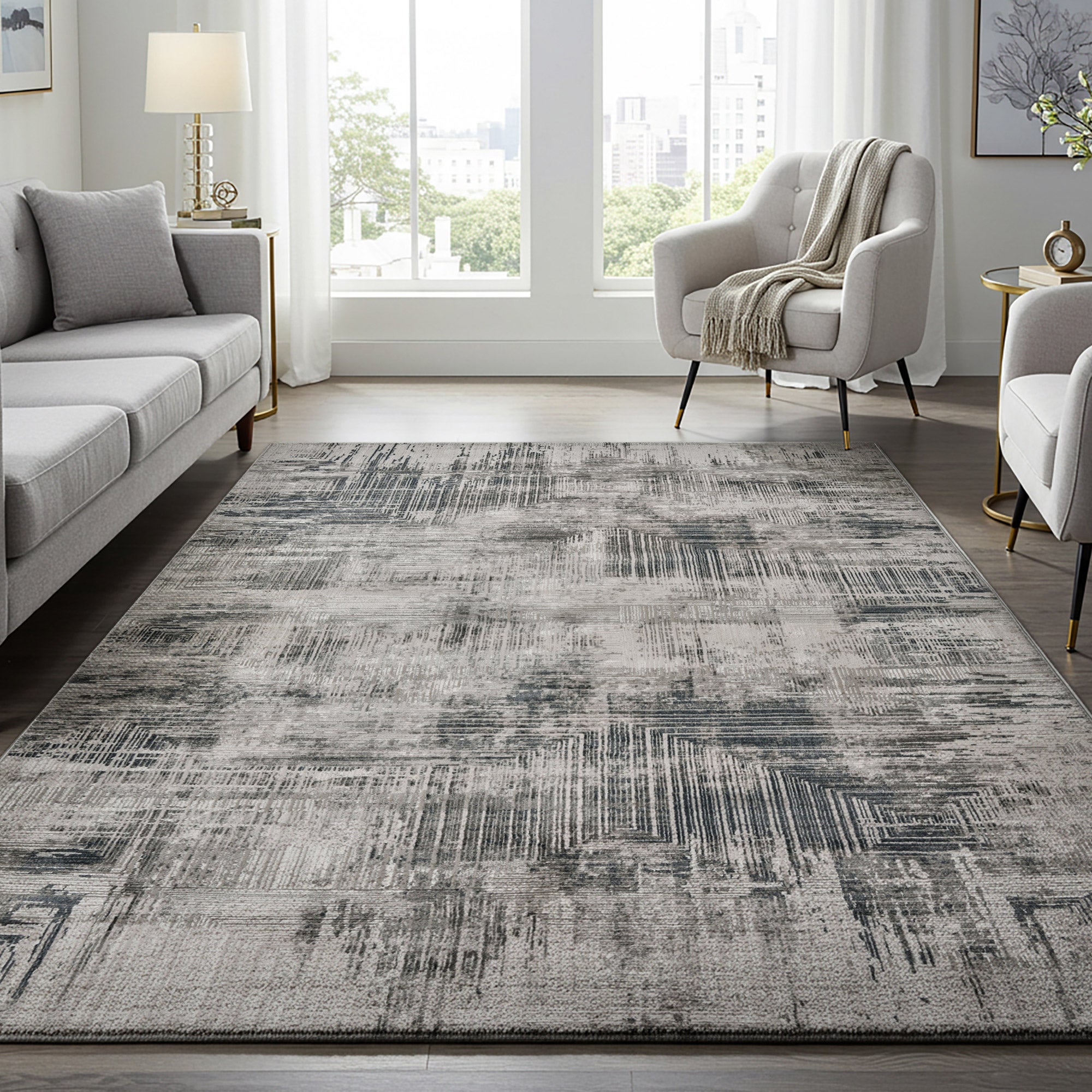 Divina Area Rug, Corlis Gray, 6'6” x 9' | Costco