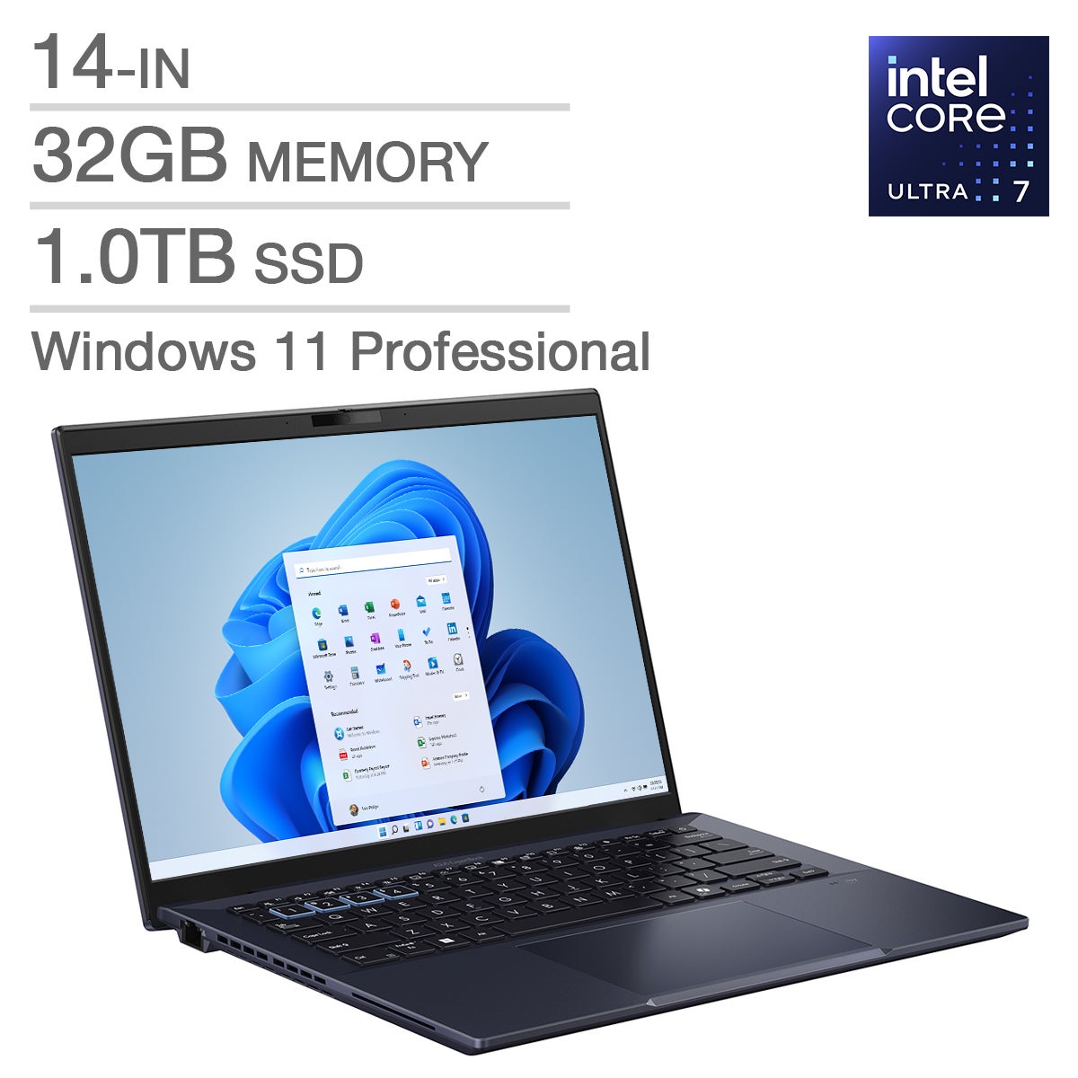 ASUS ExpertBook B5 14-in Laptop, Intel Core Ultra 7 155H ASUS ExpertBook B5 14-in Laptop, Intel Core Ultra 7 155H
