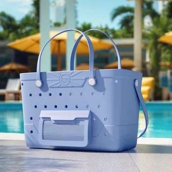 Big Shell Yeah Women Cute Canvas Beach Bag Pocket XL Pool Carryall Utility Tote Big Shell Yeah Women Cute Canvas Beach Bag Pocket XL Pool Carryall Utility Tote