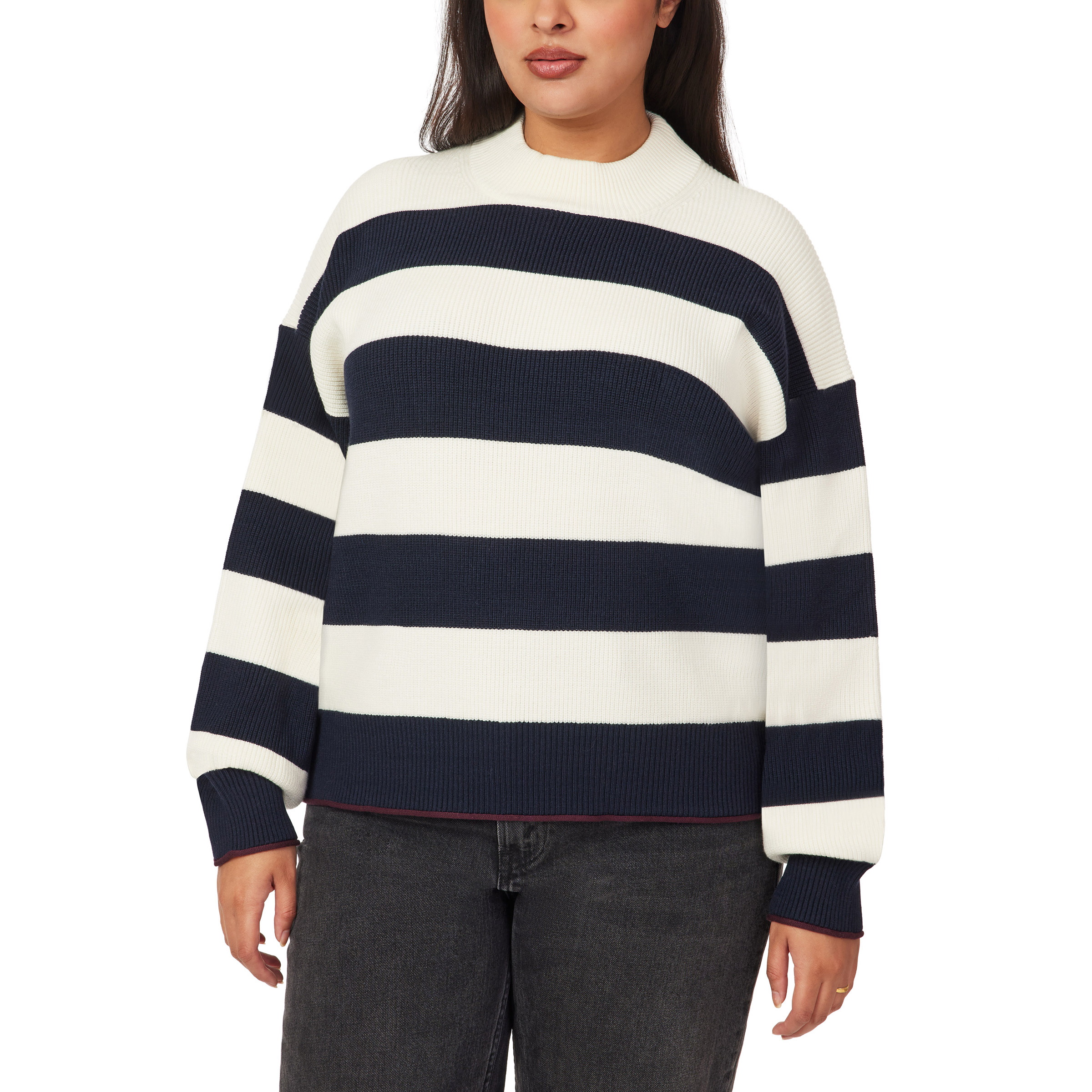 Scotch & Soda Women's Ribbed Mock Neck Pullover | Costco