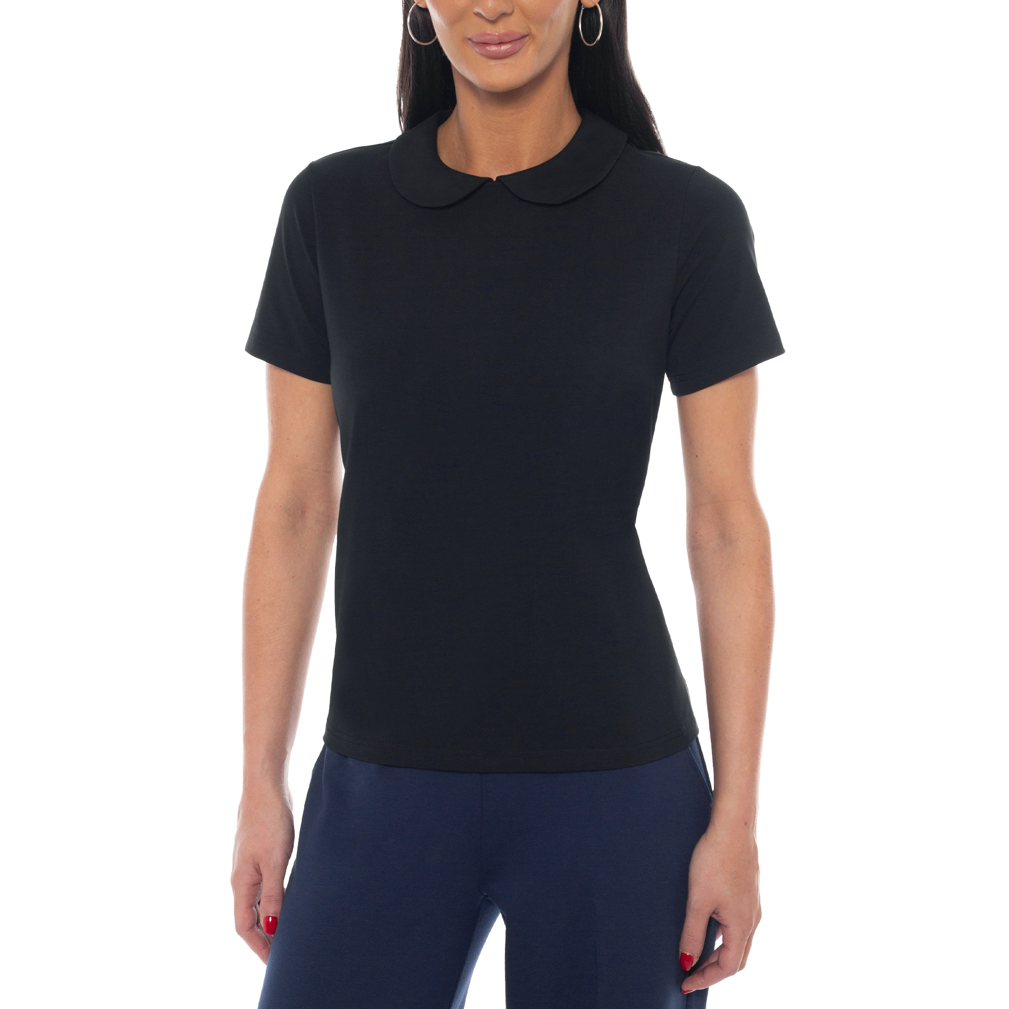 Isaac Mizrahi New York Women’s Peter Pan Collar Top