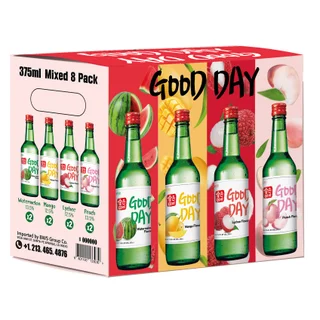 GOOD DAY SOJU VARIETY SOUTH KOREA 8/375 ML