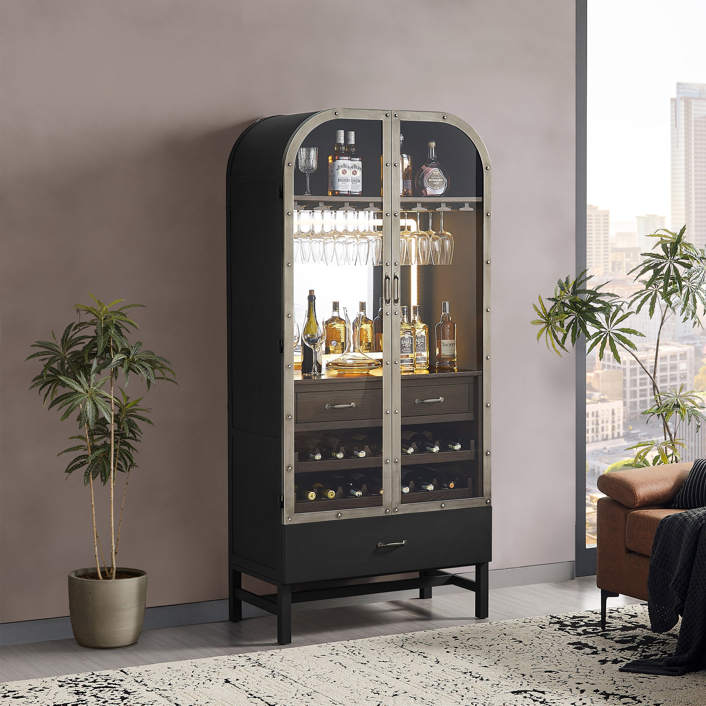 Wine Bar & Bistro 置物 Kensington Wine & Bar Cabinet | Costco