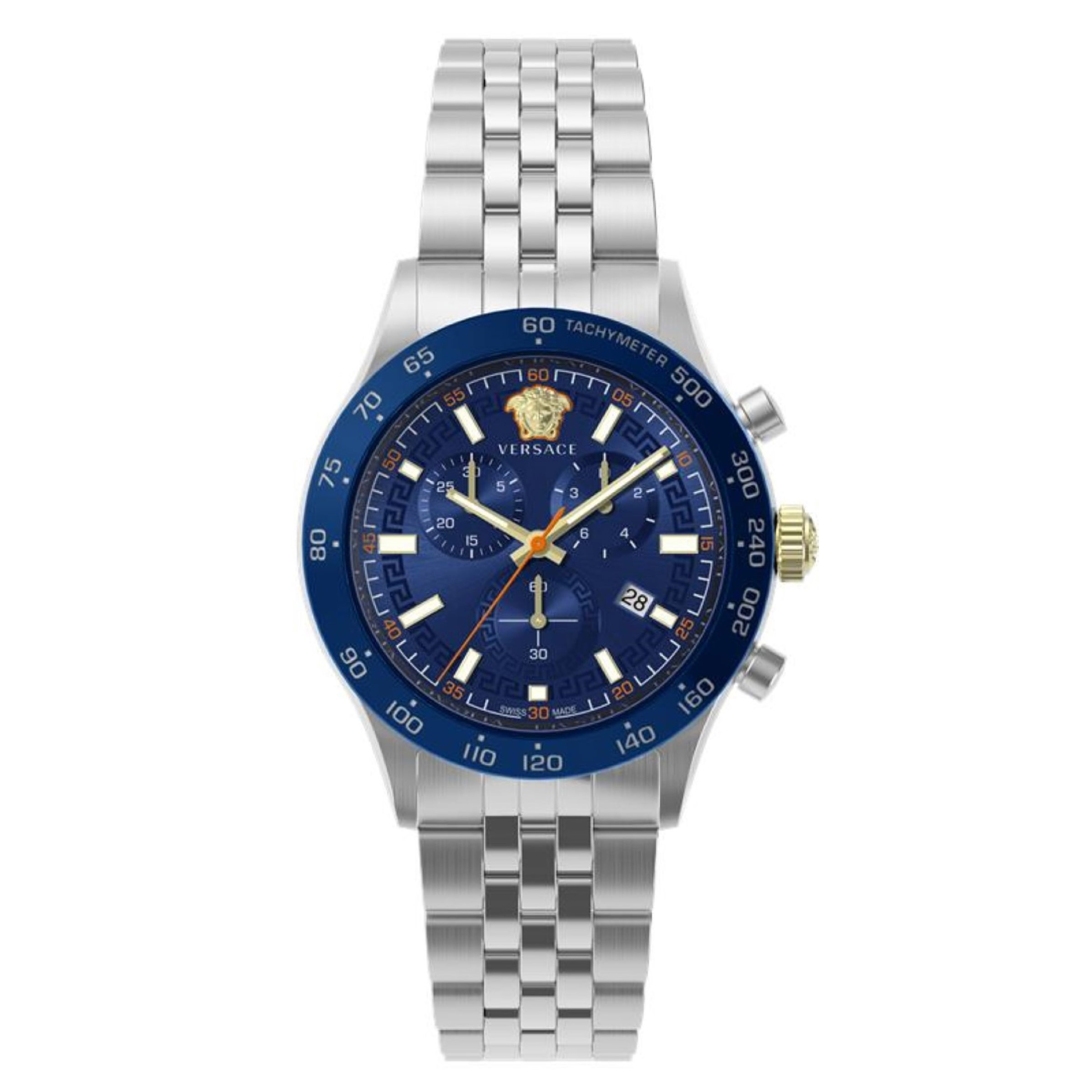 Versace Hellenyium Blue Dial Men's Watch
