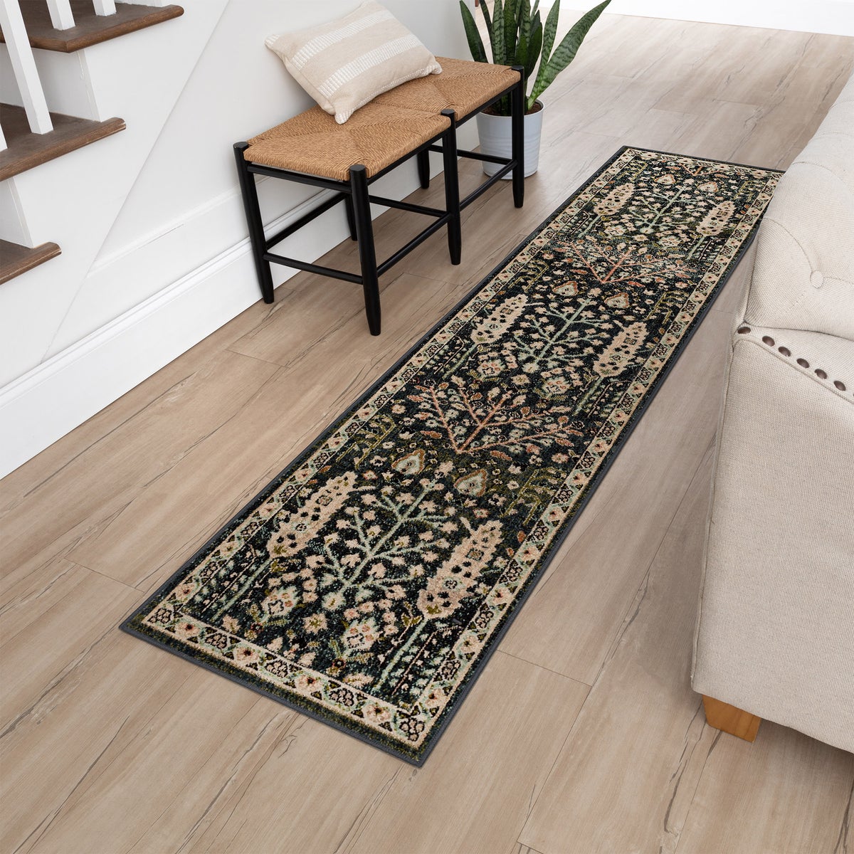 Mohawk Home Vintage Inspired Kersington Runner, 2'2” x 8 Mohawk Home Vintage Inspired Kersington Runner, 2'2” x 8