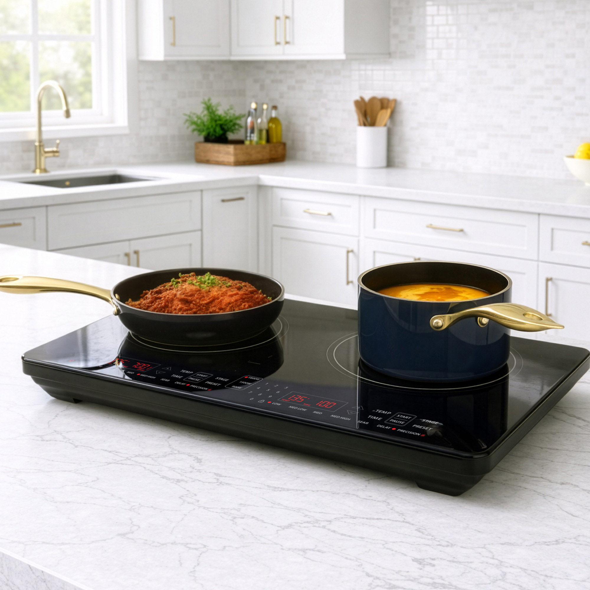 Nuwave Dual Top Precision Induction Cooktop with Dual 11.5″ Surfaces ...