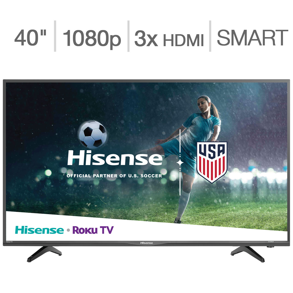 Hisense テレビ 40インチ Amazon.com: Hisense 40-Inch Class H4 Series LED Roku Smart