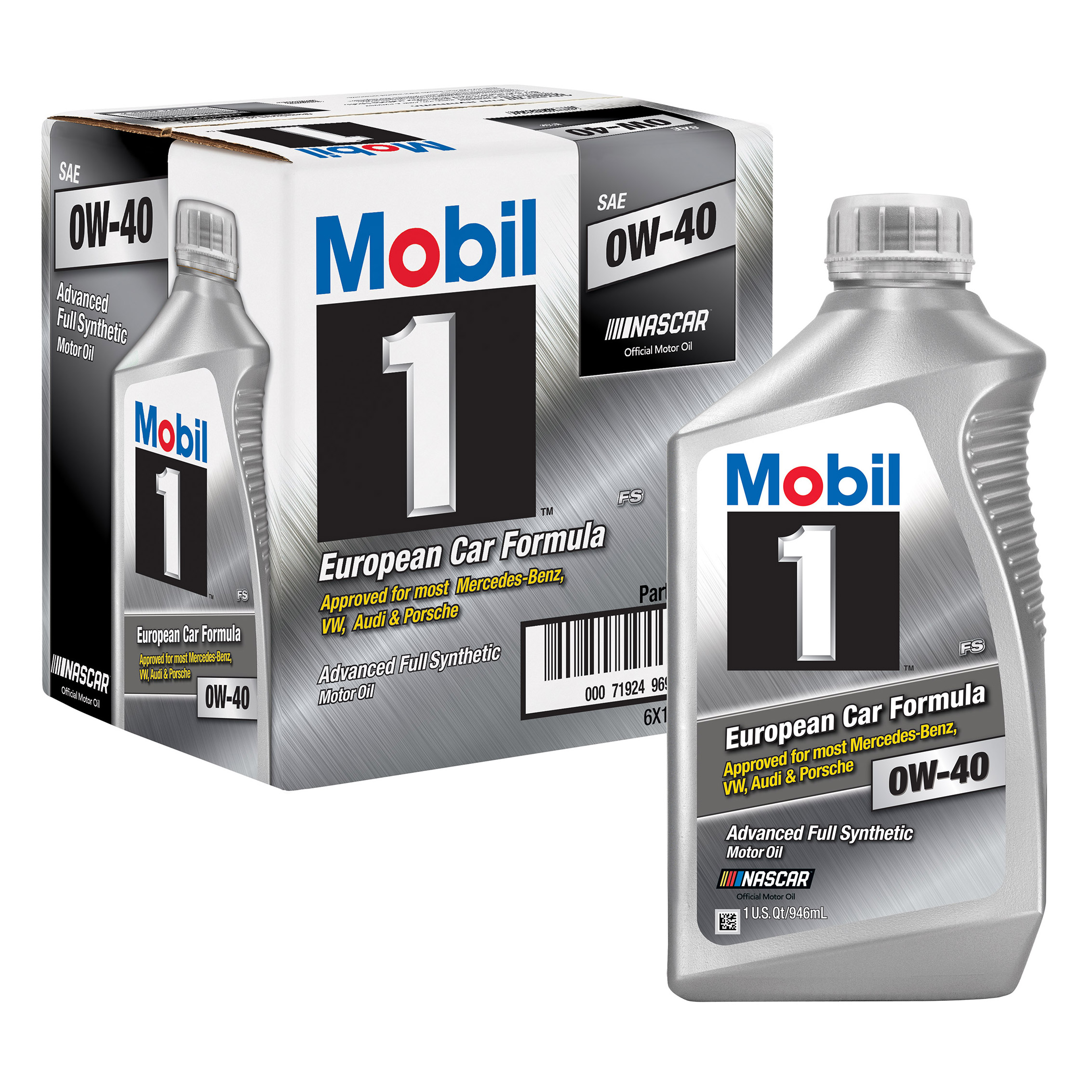 Mobil 1 0W-40 Full Synthetic Motor Oil  1-Quart  6-pack