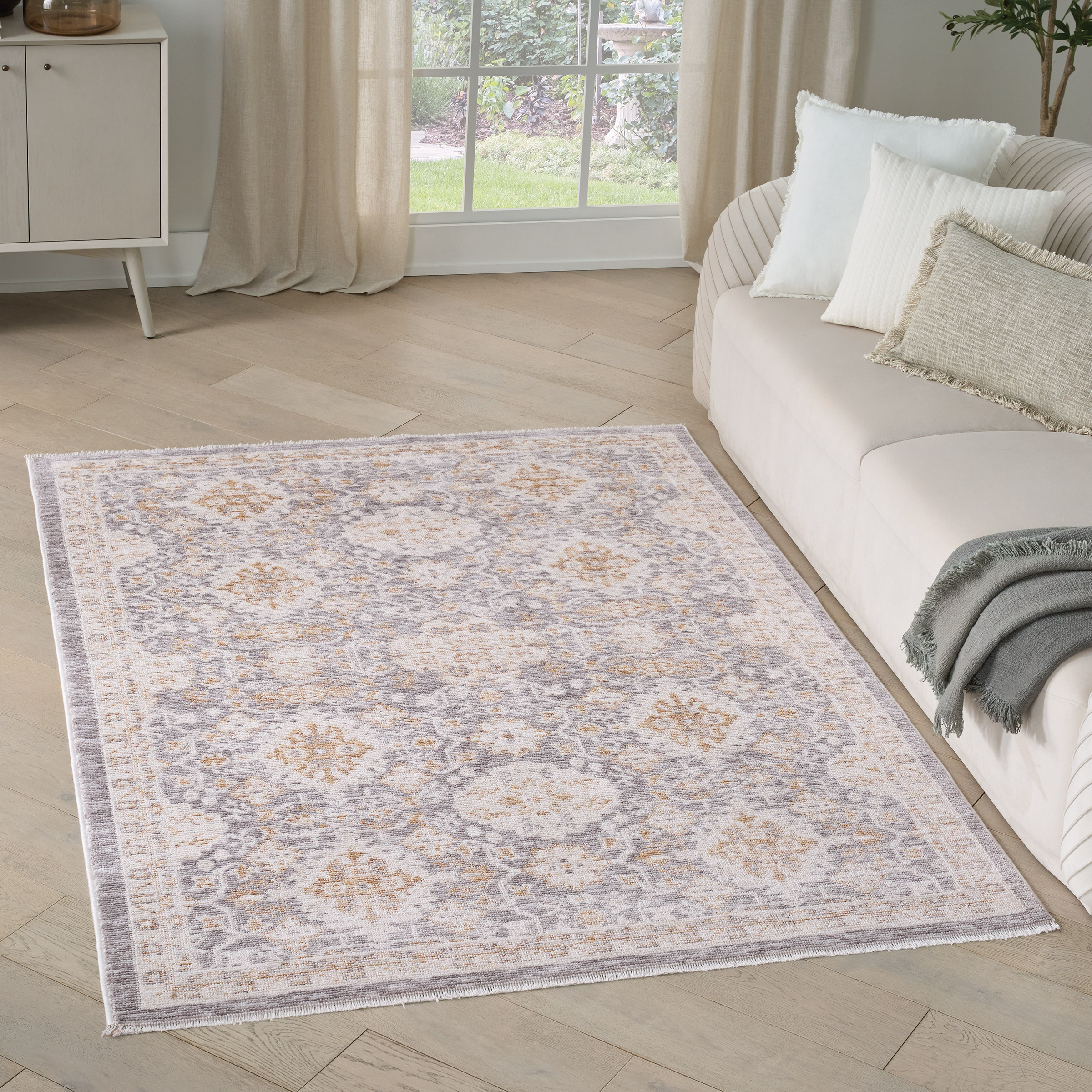 Nourison Hastings Area Rug Collection  Cian Ivory/Gray