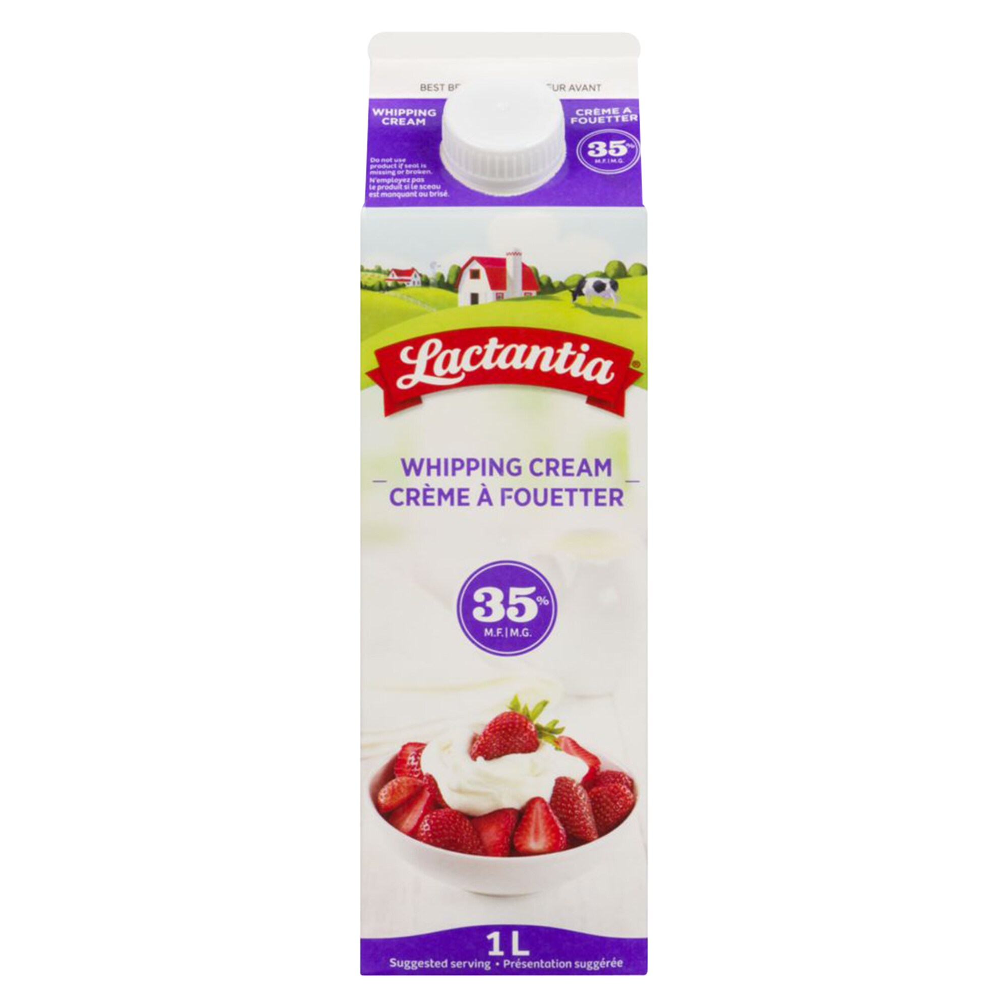 Lactantia 35% Whipping Cream, 1 L