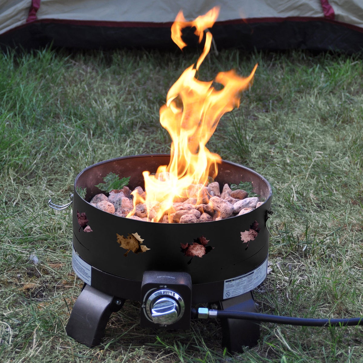 Paramount Campfire Portable Gas Fire Pit with Maple Leaf Paramount Campfire Portable Gas Fire Pit with Maple Leaf