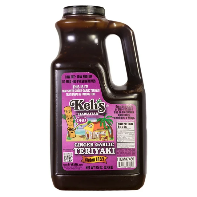 Keli's Hawaiian Ginger Garlic Teriyaki Sauce, 85 oz