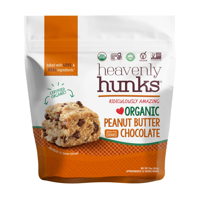 HEAVENLY HUNKS ORGANIC PEANUT BUTTER HUNKS 22 OZ (1.37LBS)