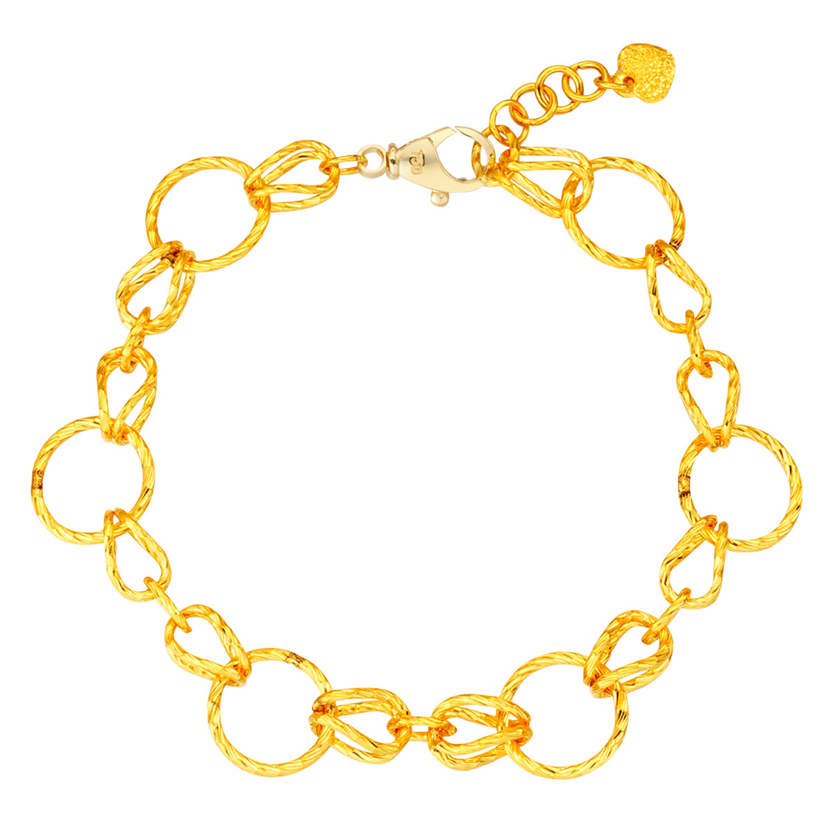 Circle Weave Bracelet in  24-kt Yellow Gold