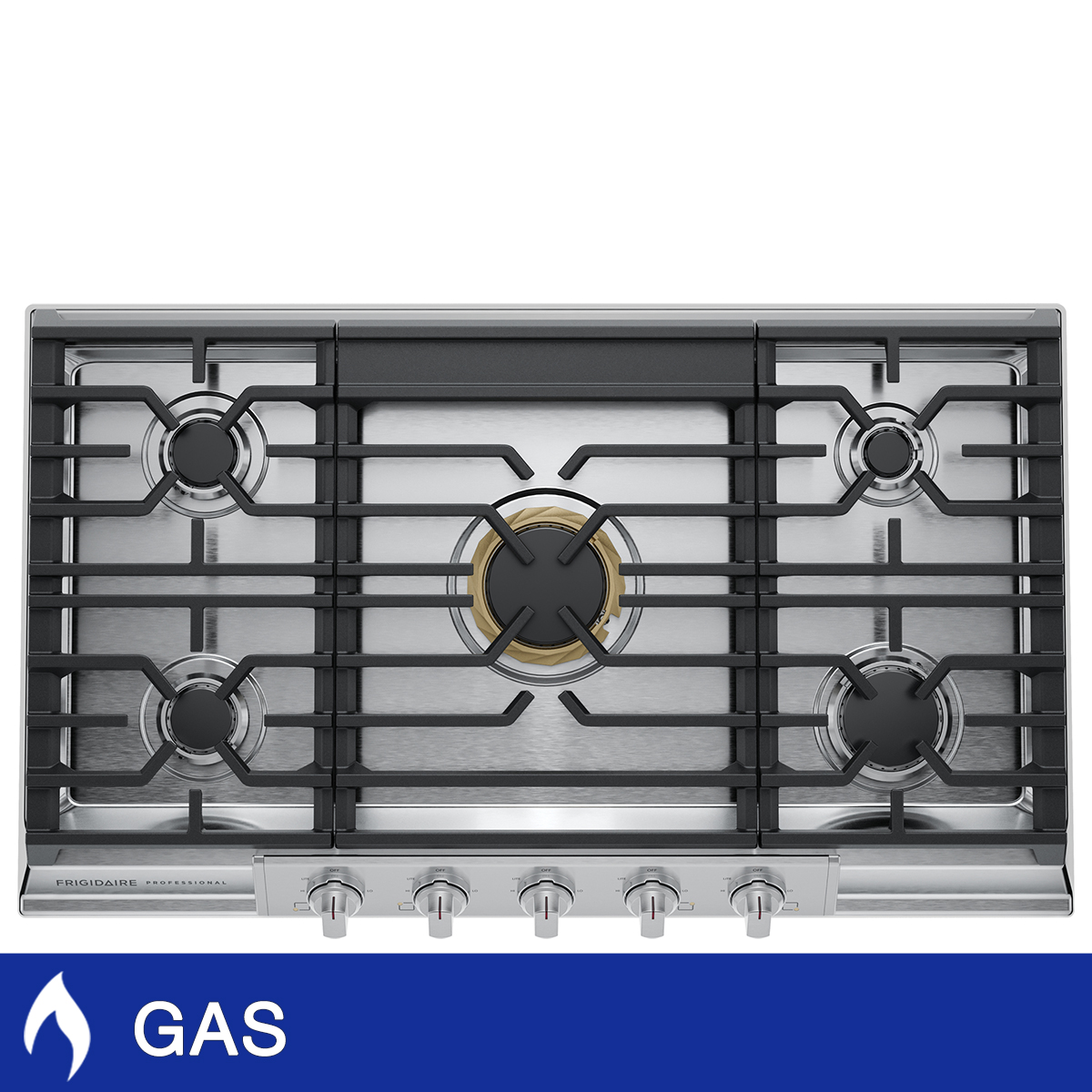 Frigidaire Professional 36 in. Stainless Steel Gas Cooktop with EvenTemp Burner