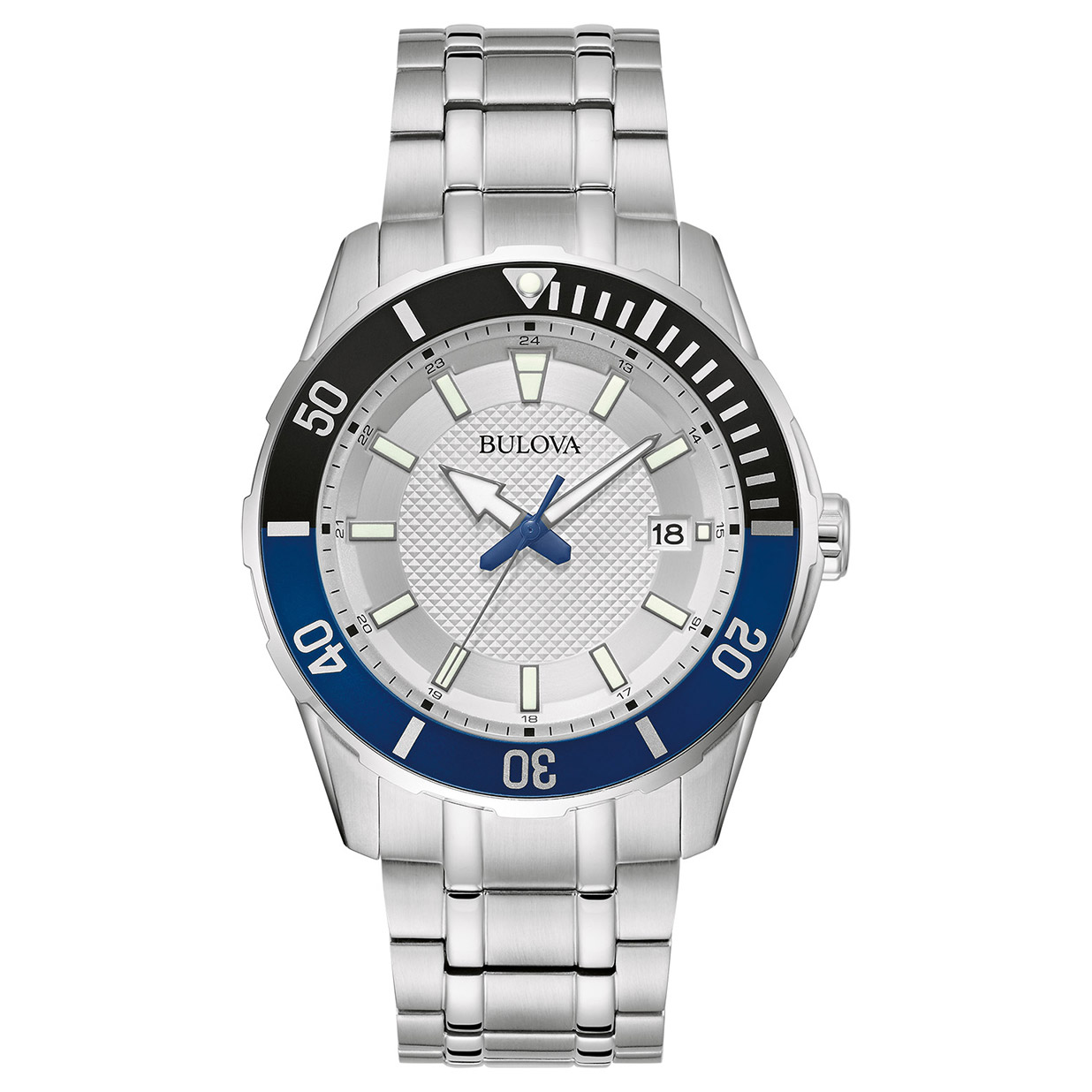 Bulova Sport Silver-White Dial Men's Watch