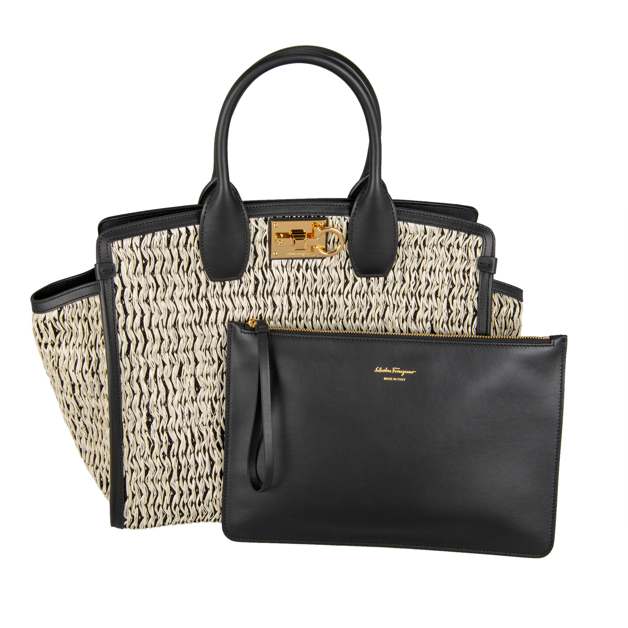 Ferragamo Studio Soft Bag Bianco | Costco