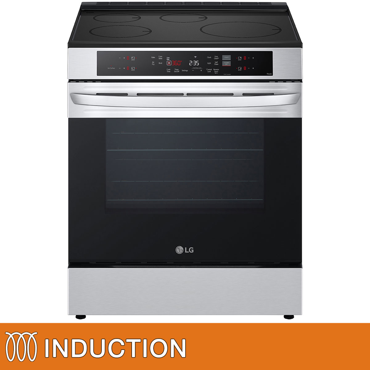 LG 6.3 cu. ft. Smart INDUCTION Slide-in Range with Air Fry and Fan Convection