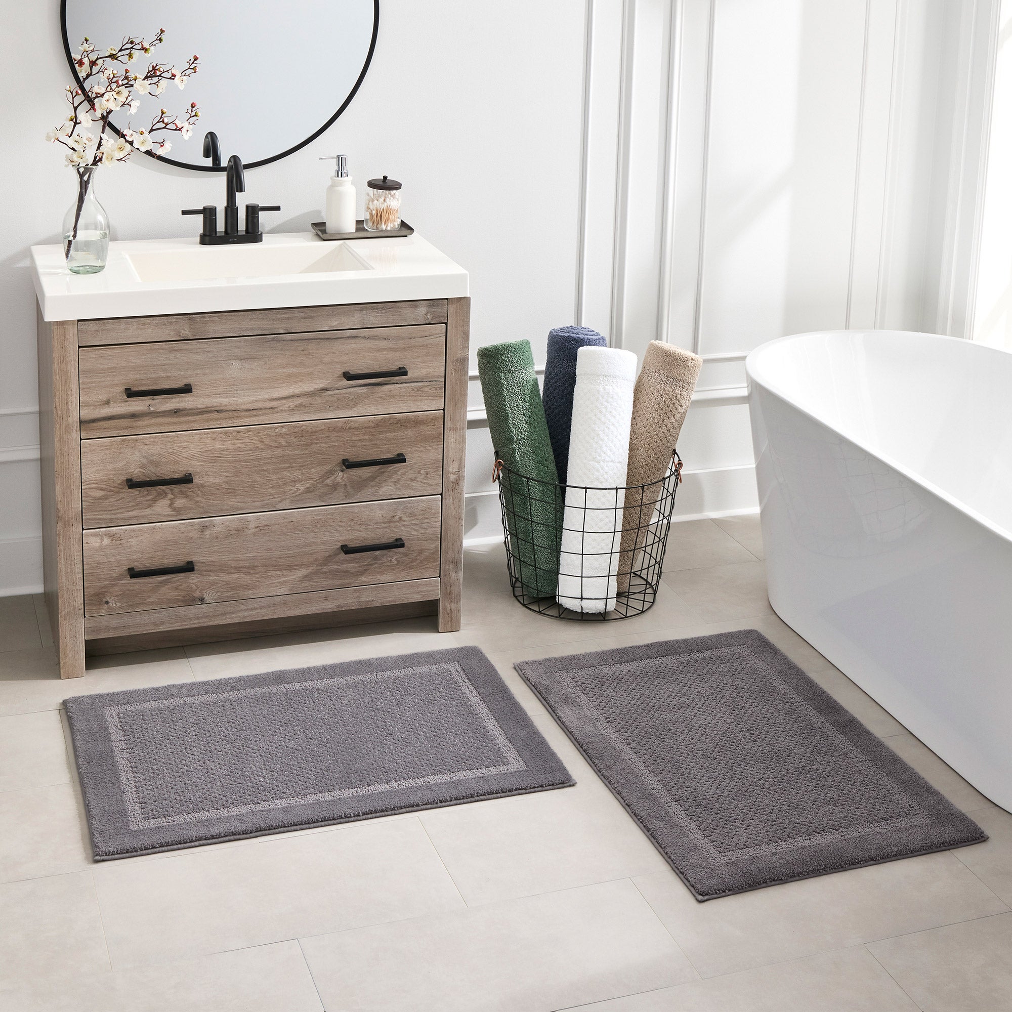 Purely Indulgent Bath Rugs, 2-pack