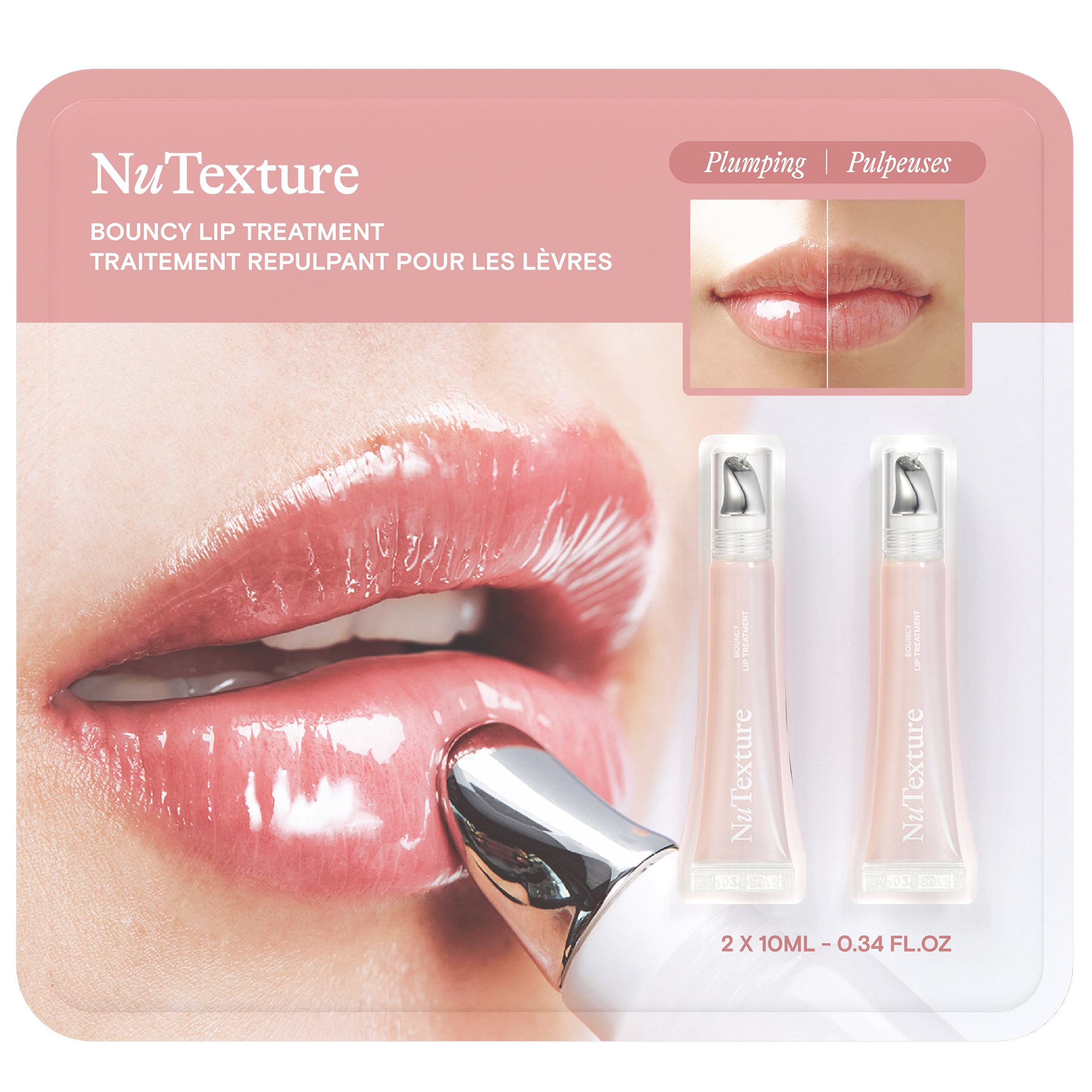 Nutexture Bouncy Lip Treatment Duo, 2 x 10 mL