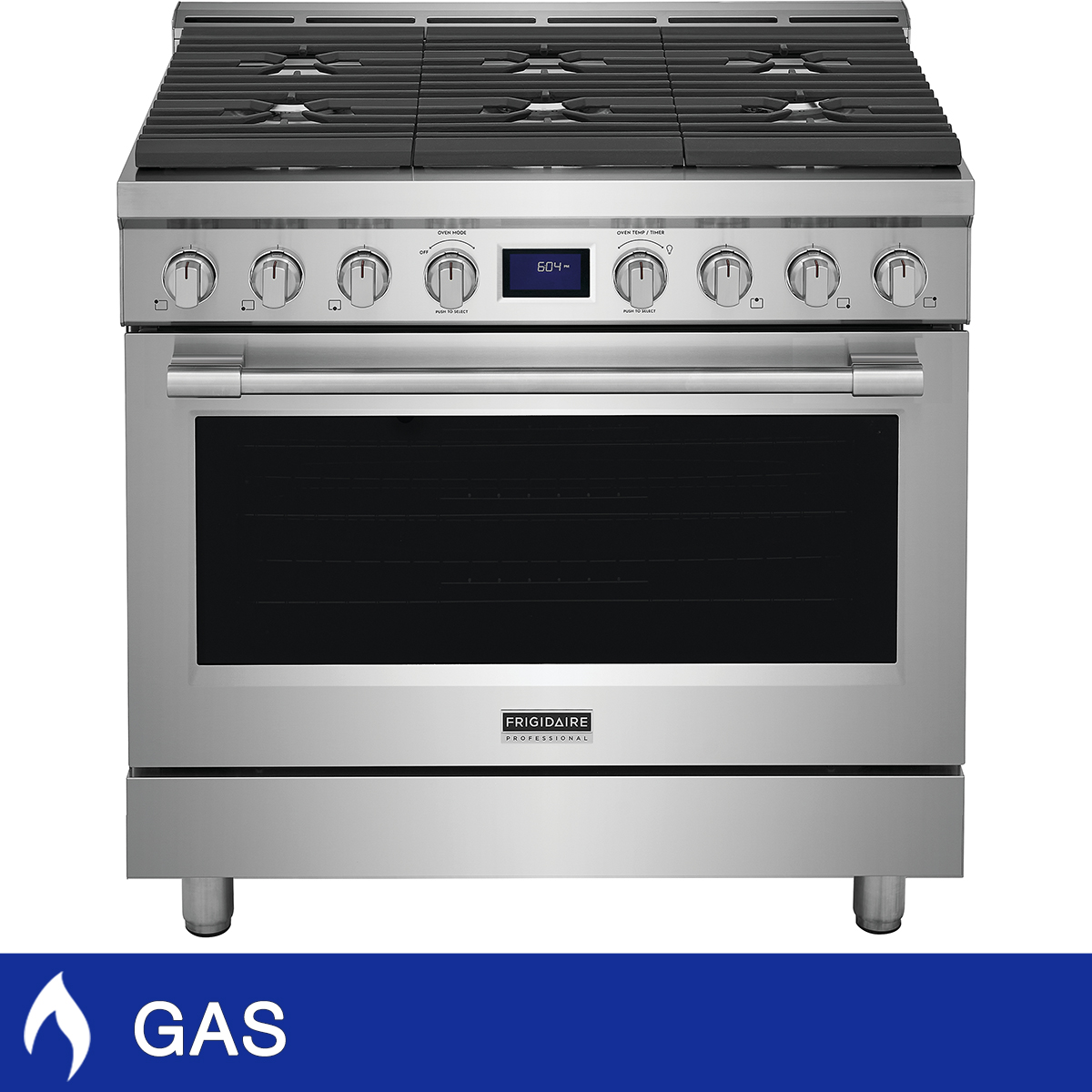 Frigidaire Professional 36 in. 4.4 cu ft. Stainless Steel Gas Freestanding Range with True Convection