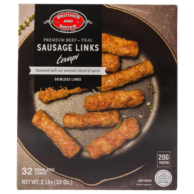 BROTHER AND SISTER CEVAPI SAUSAGE LINKS 2 LBS
