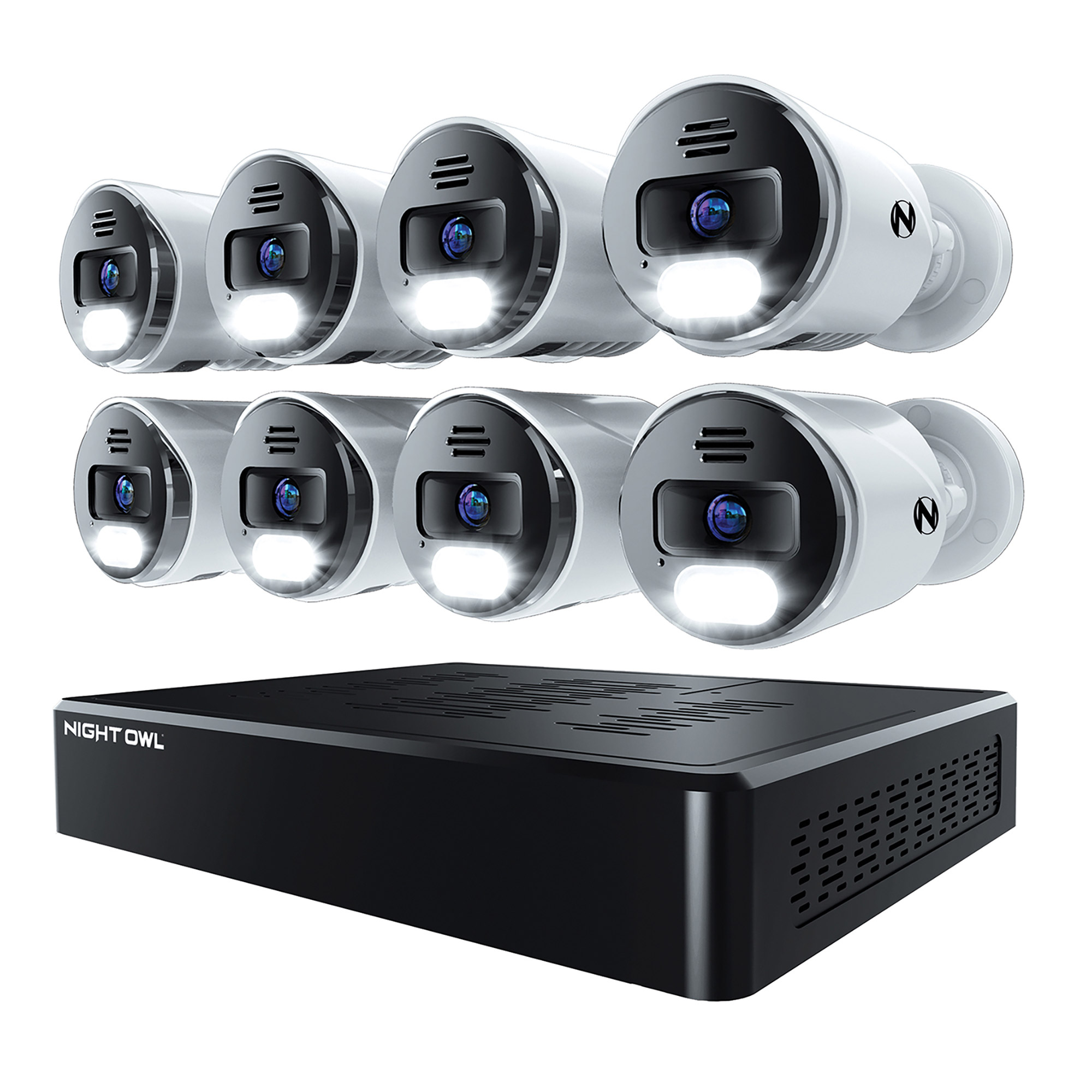 Night Owl 12 CH NVR Security System  2TB 8 Wired 4K Cameras