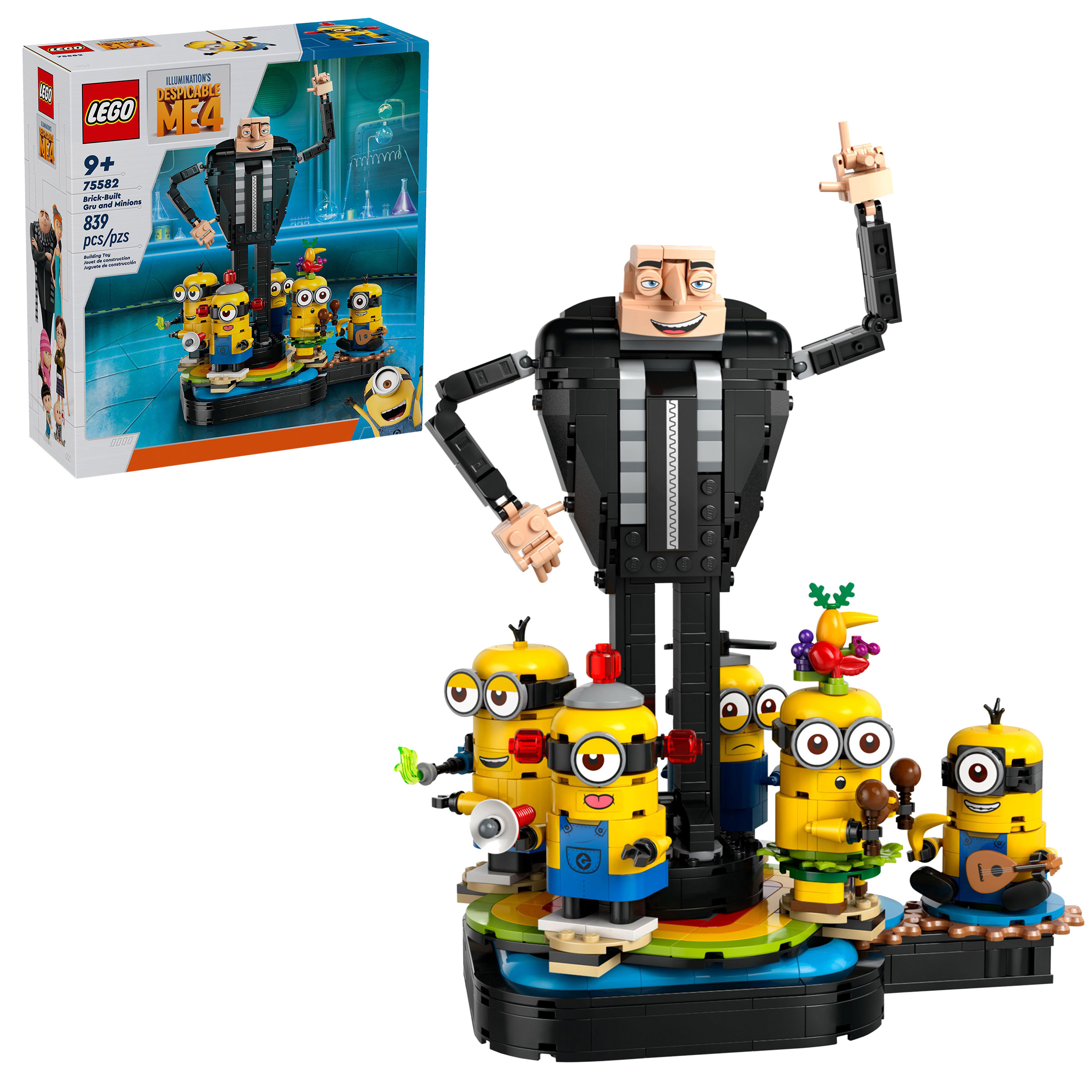 LEGO Despicable Me 4 Brick-Built Gru and Minions 75582