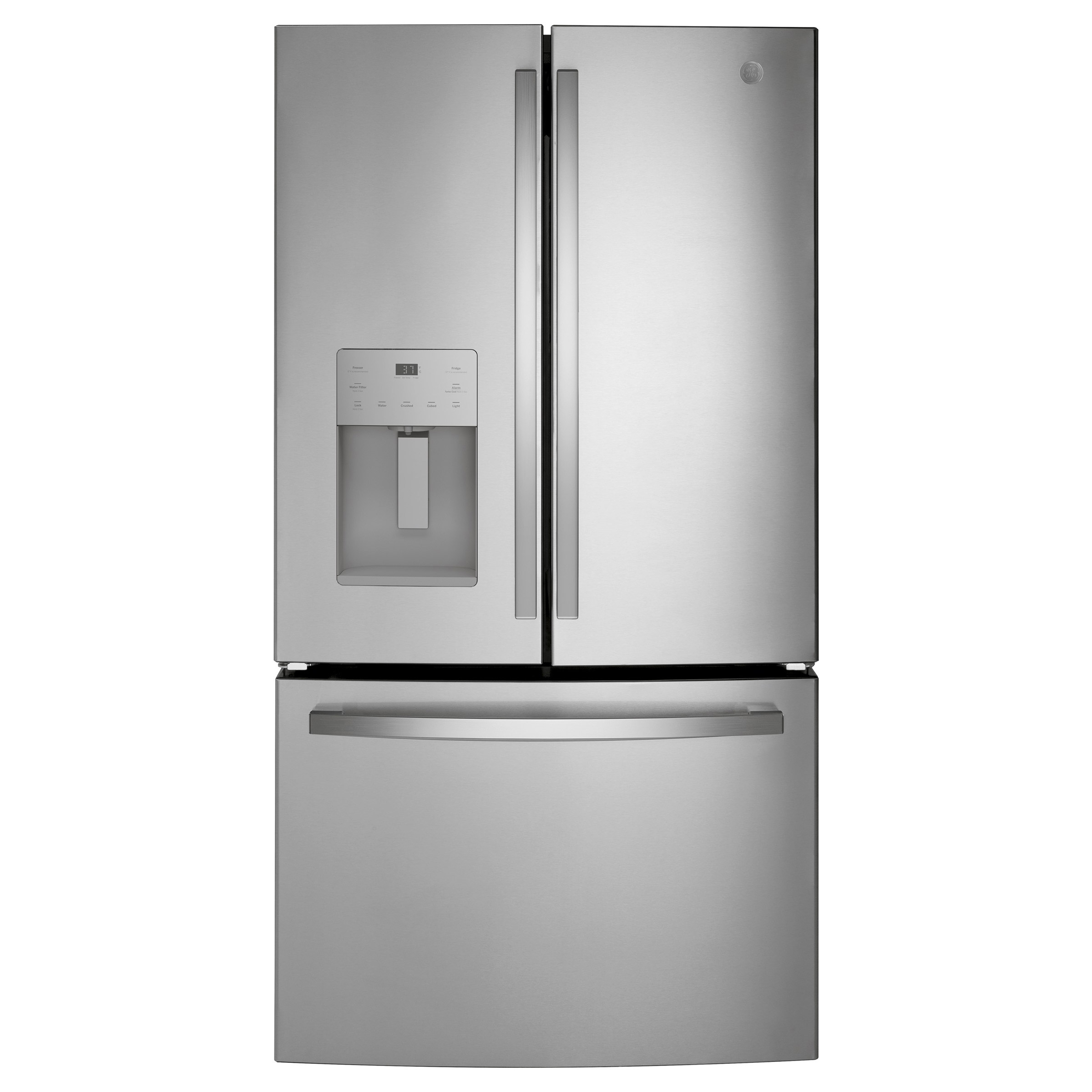 GE 36 in. 25.6 cu.ft. Bottom Freezer Refrigerator with FrostGuard Technology