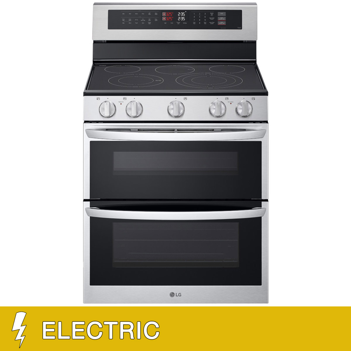 LG 7.3 cu. ft. Smart Wi-Fi Enabled Electric Double Oven Freestanding Range