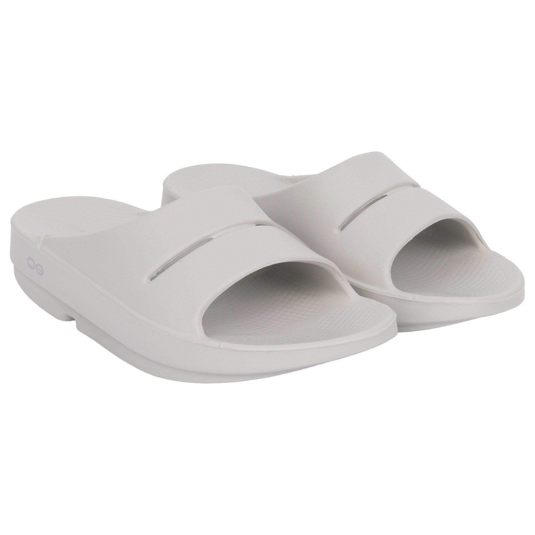 Gray and White Slide Sandals Men main image 4