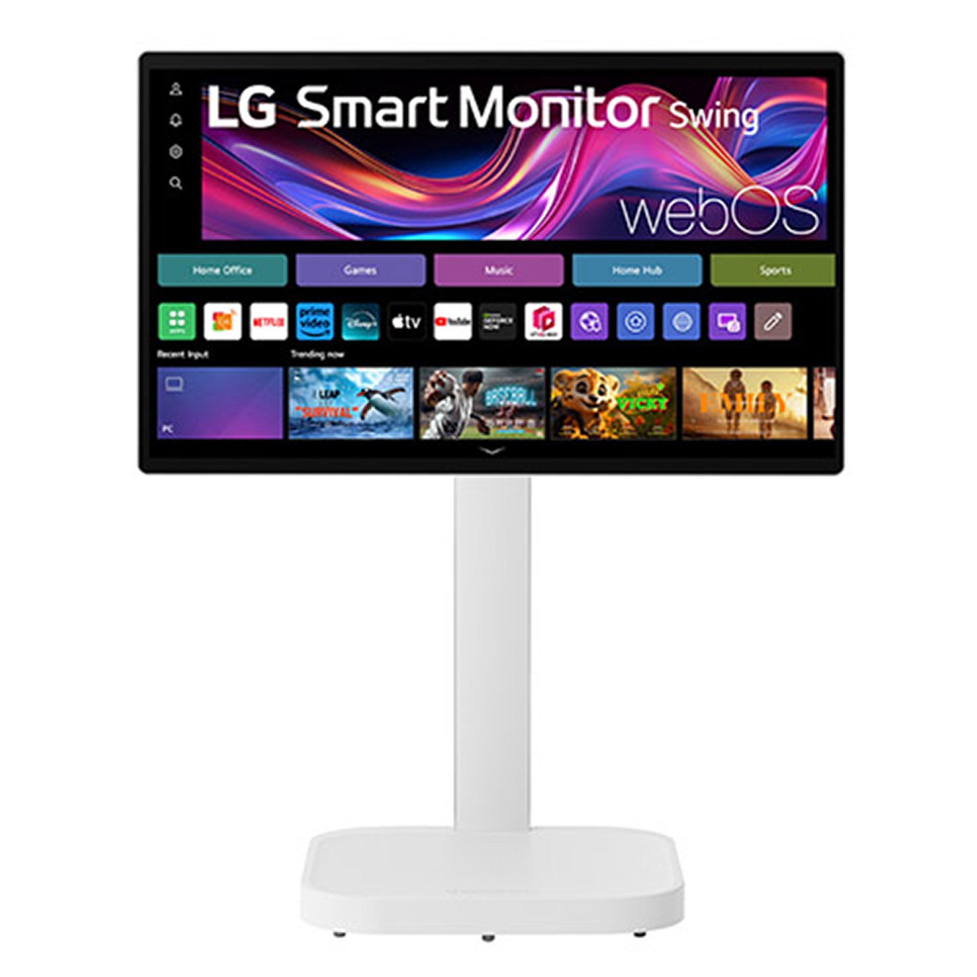 LG Smart Monitor Swing スタンド付 LG 31.5 in. UHD Touchscreen Smart Monitor Swing with Rolling Stand