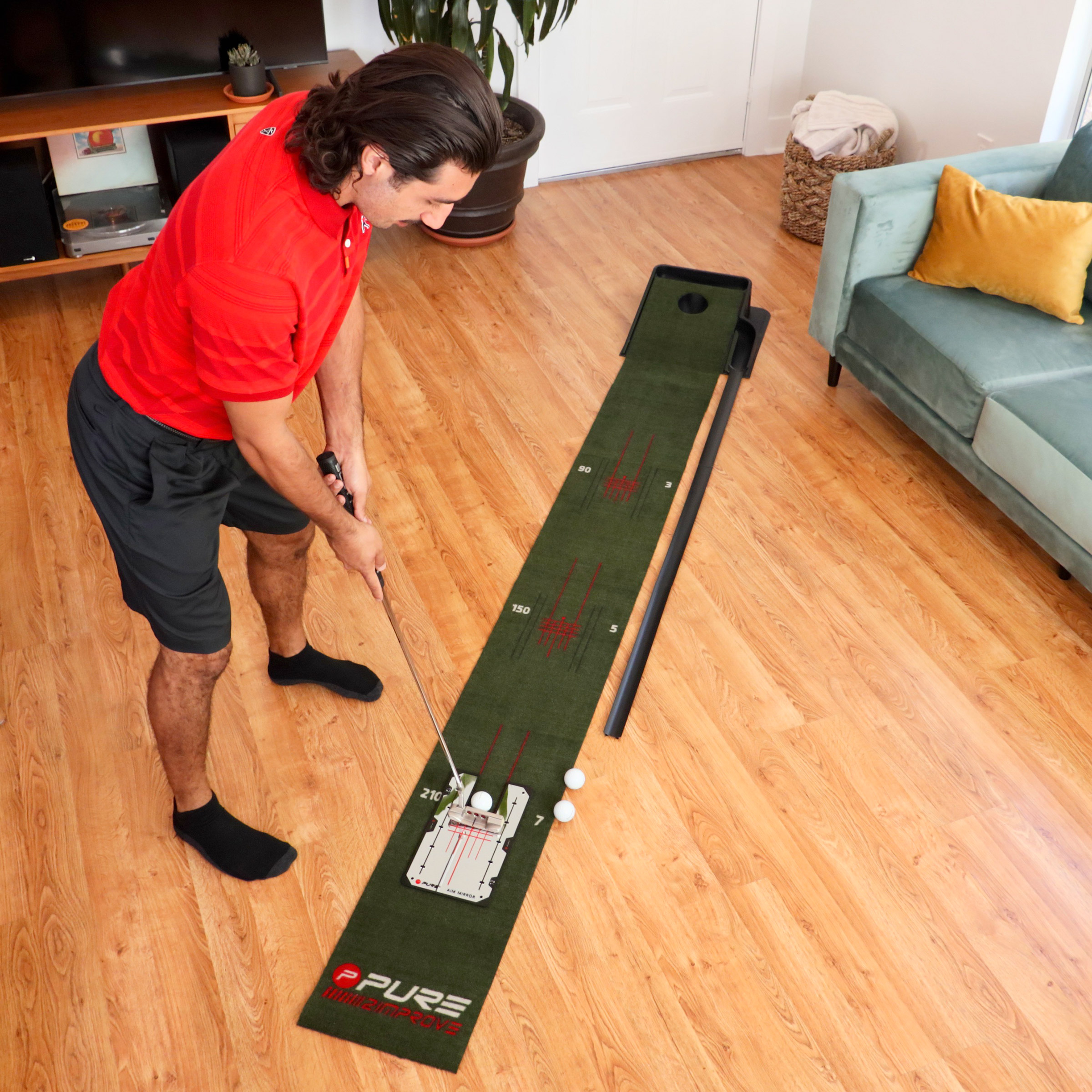 新品 MARK＆LONA Golf Putting Mats Golf Putting Mat Indoor & Outdoor Professional Practice
