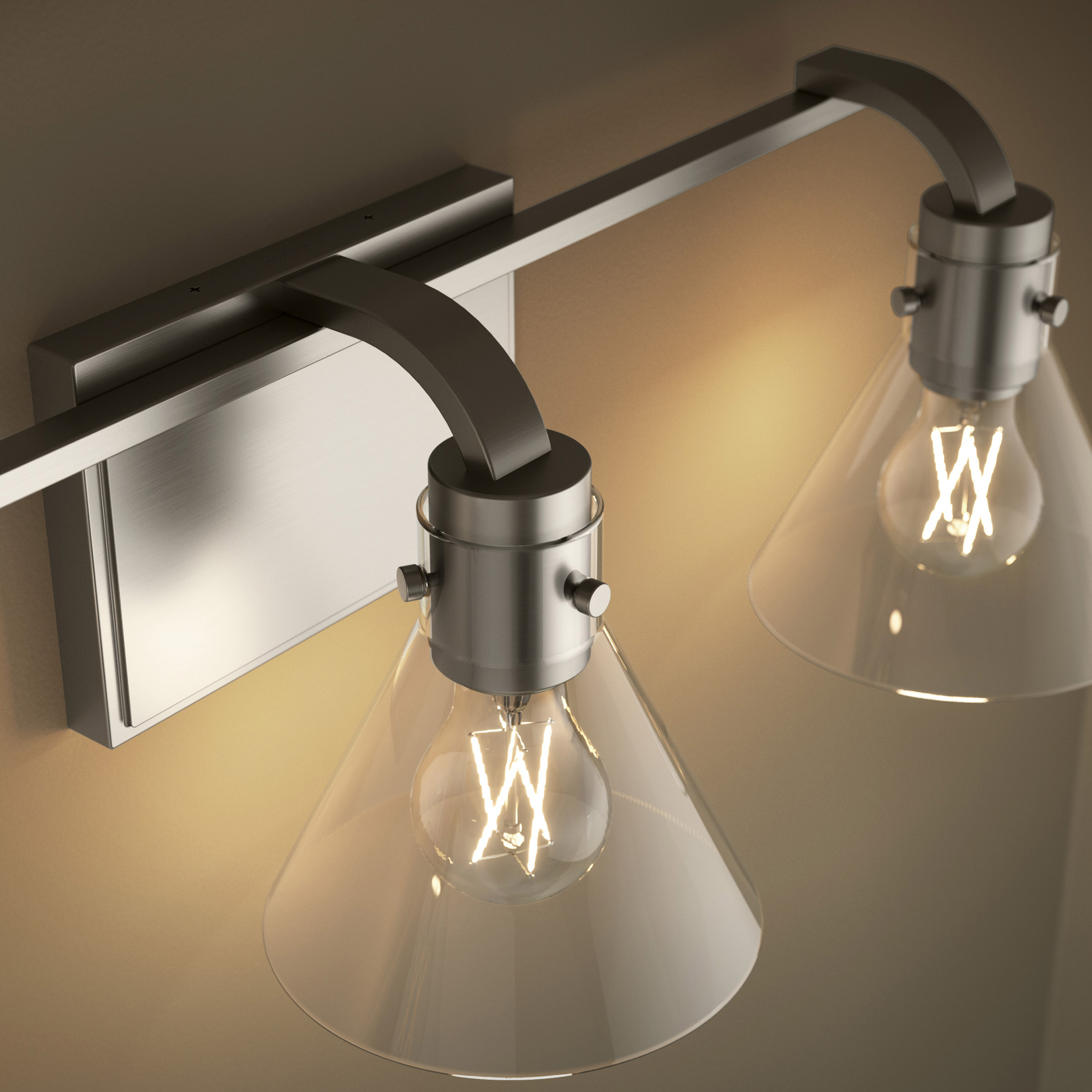 Kohler Orime Three-light Flared Glass Shade Wall Sconce | Costco