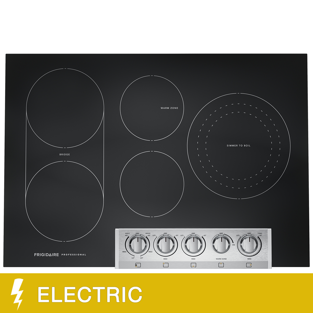 Frigidaire Professional 30 in. Stainless Steel Electric Cooktop with EvenTemp Burner