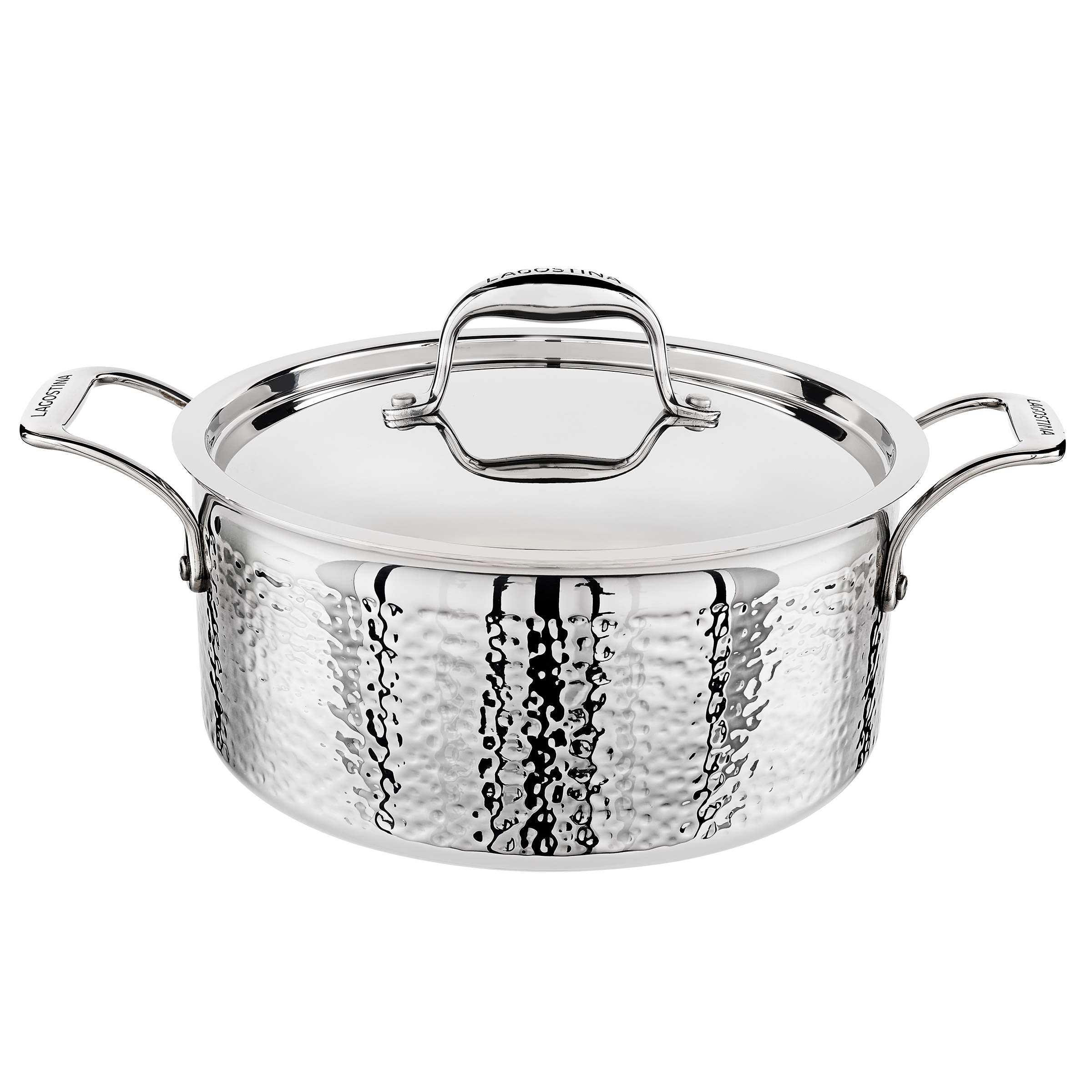 Lagostina Artigiano 3-Ply Clad Hammered Stainless Steel Cookware