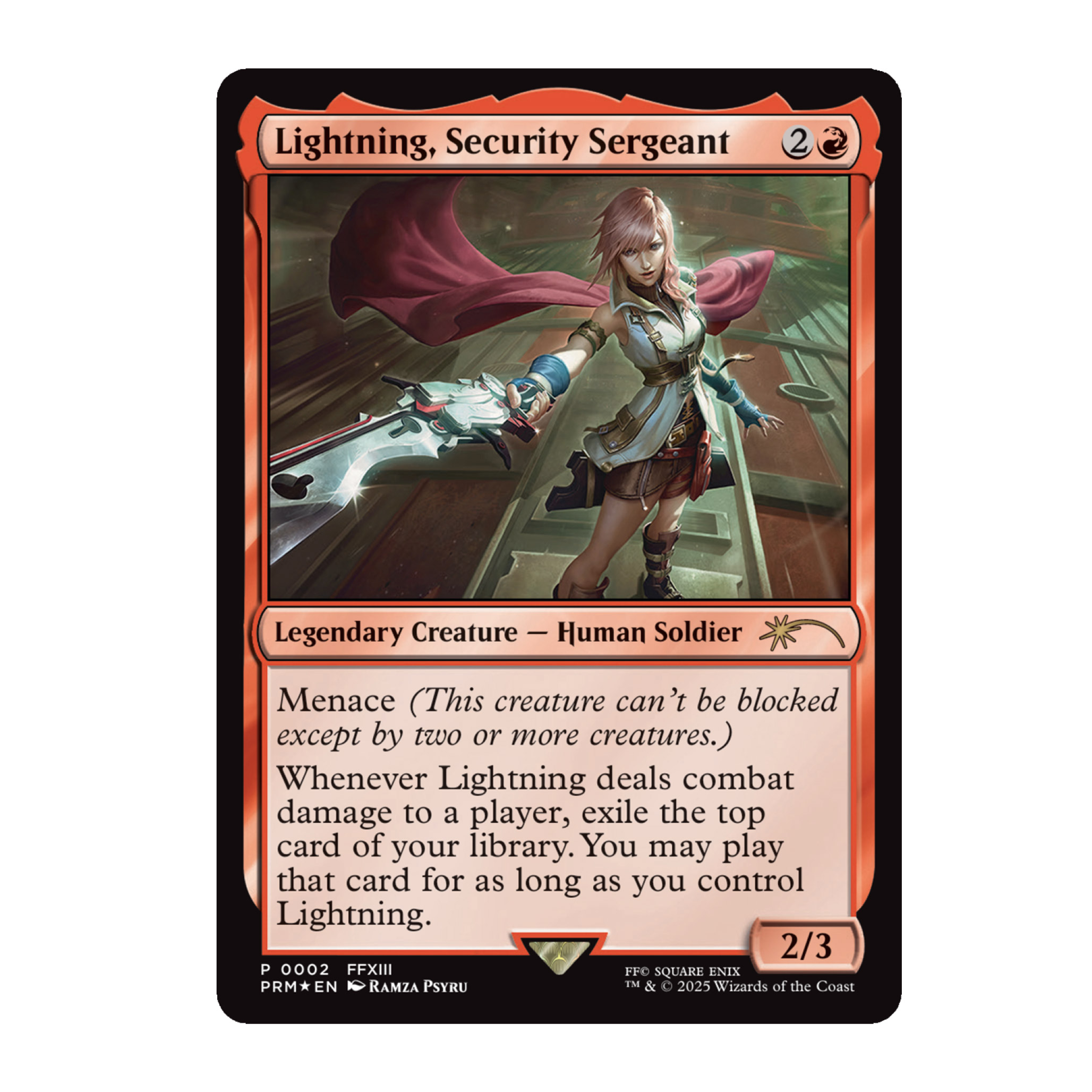 fire magic mtg final fantasy Lightning, Army of One [FINAL FANTASY] main image 0