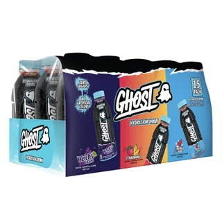 Ghost Hydration Drink, Variety Pack, 16.9 fl oz, 15-count